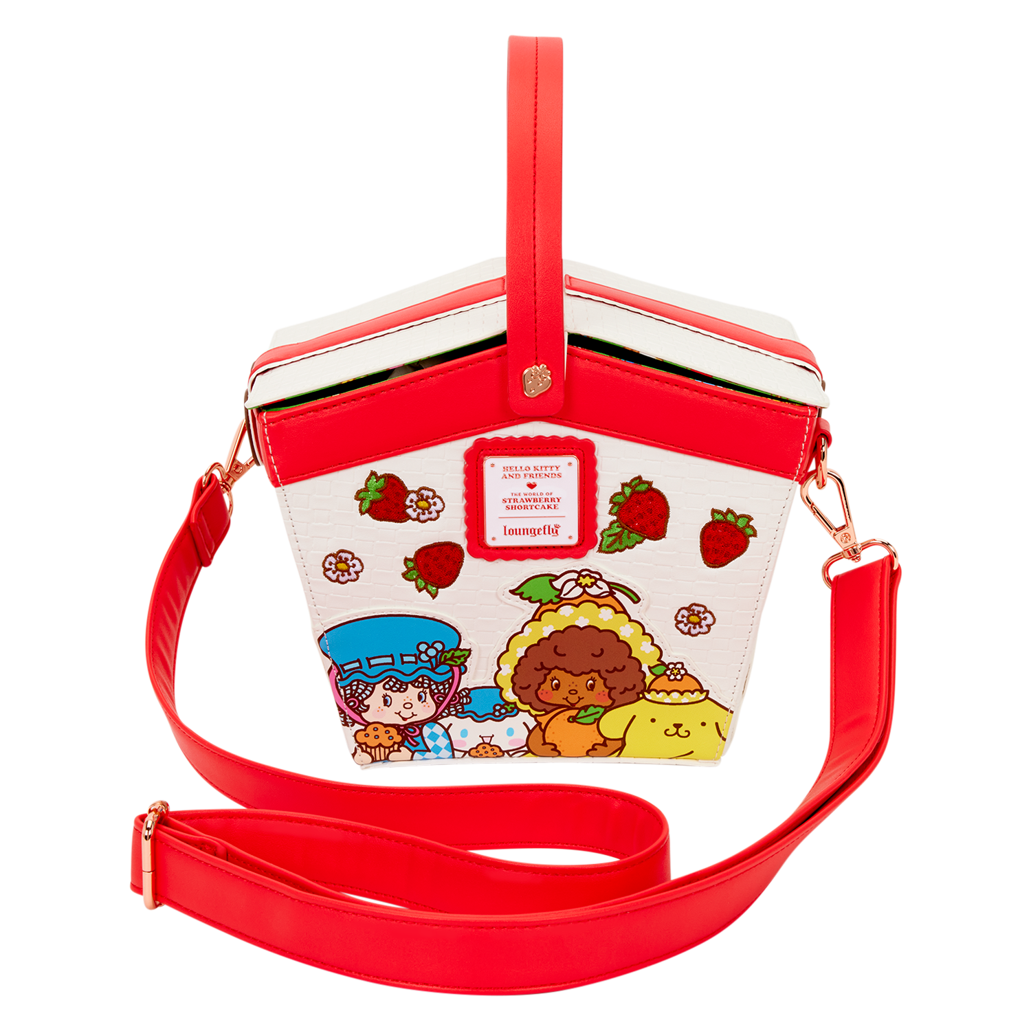 Sanrio Hello Kitty & Friends x Strawberry Shortcake Scented Figural Basket Crossbody Bag - Image 7
