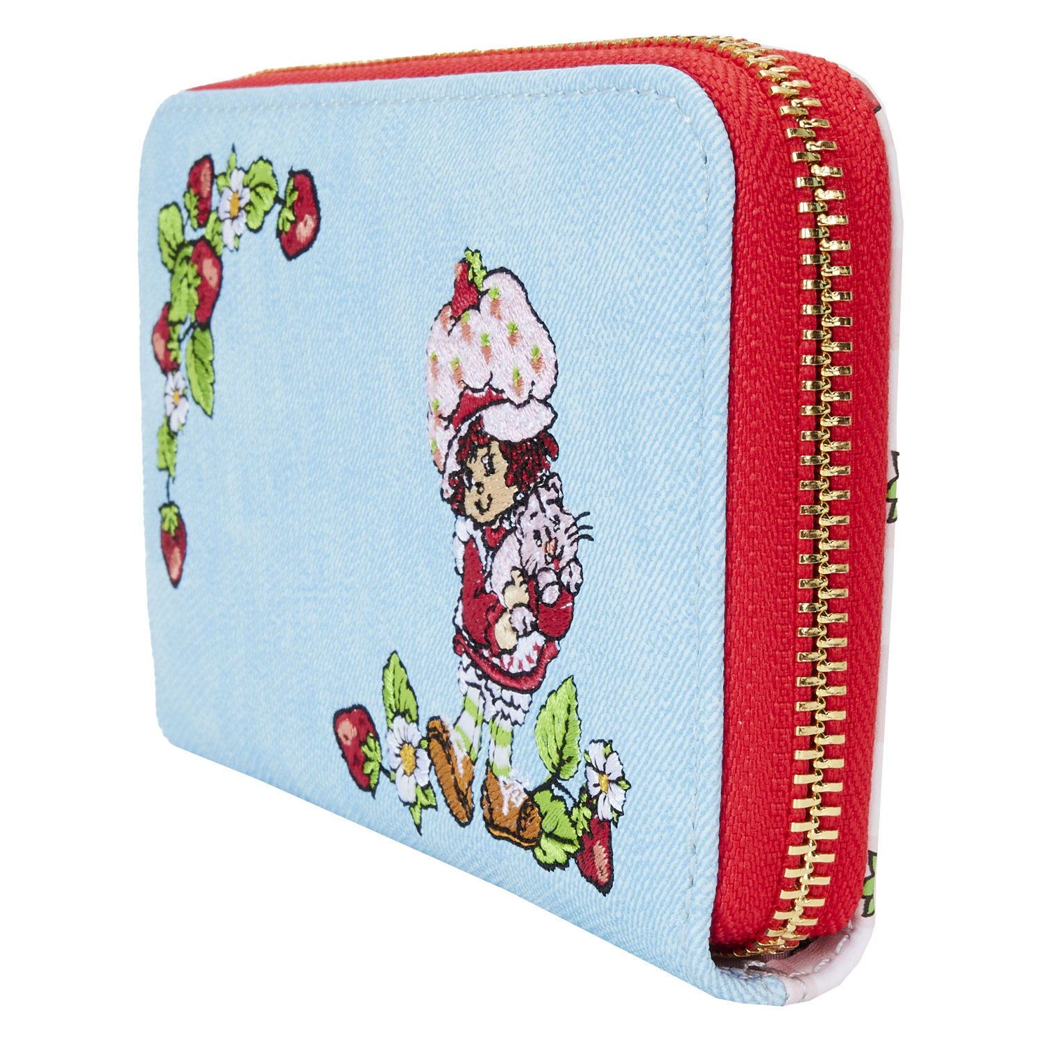 Strawberry Shortcake Denim Zip Around Wallet - Image 4