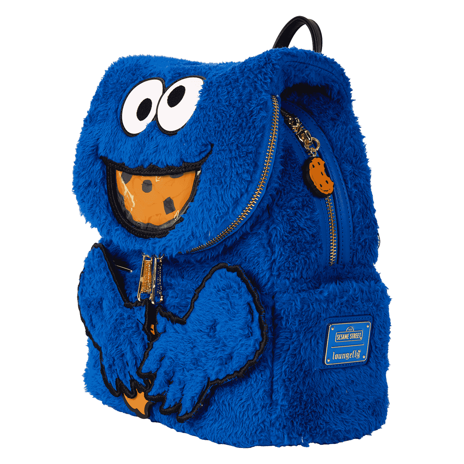 Sesame Street Cookie Monster Plush Cosplay Mini Backpack With Coin Bag - Image 9