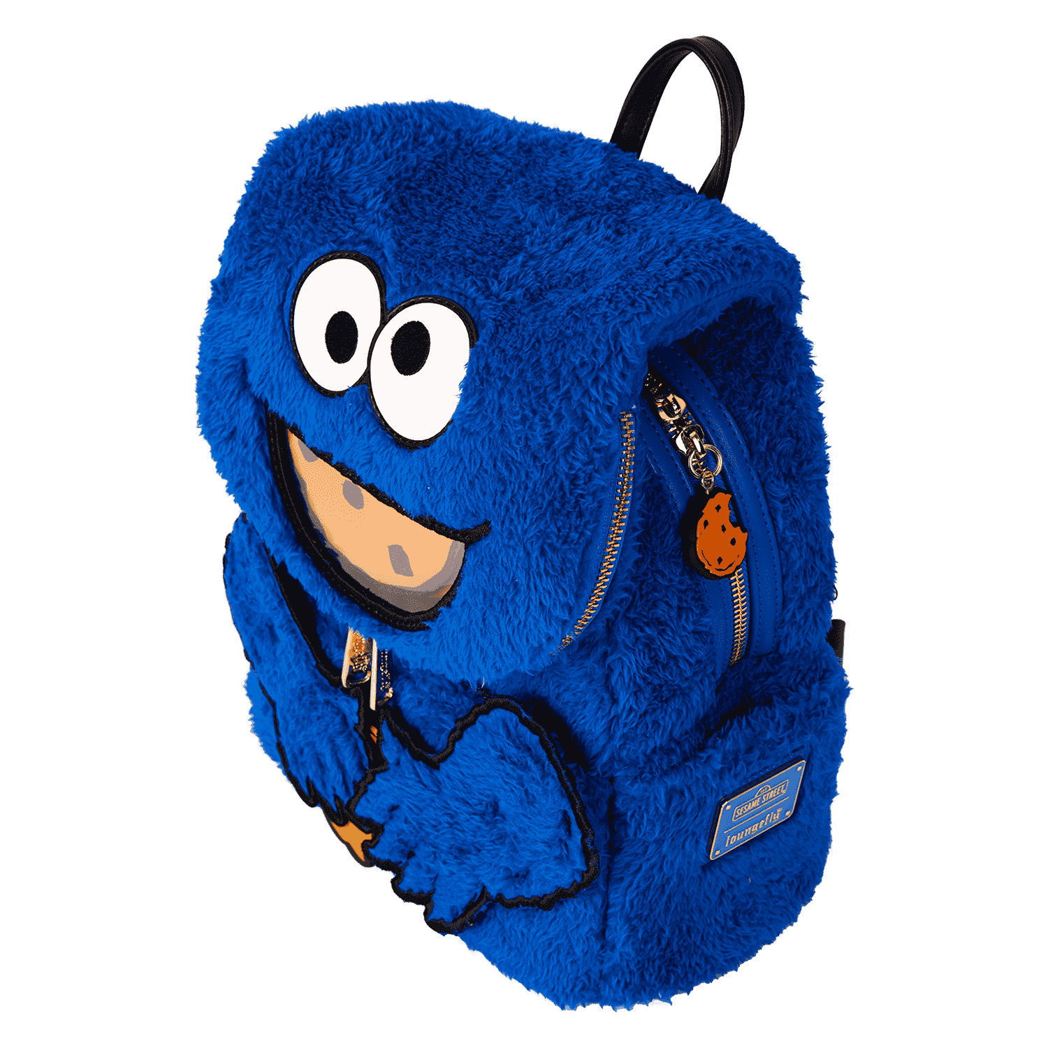 Sesame Street Cookie Monster Plush Cosplay Mini Backpack With Coin Bag - Image 10