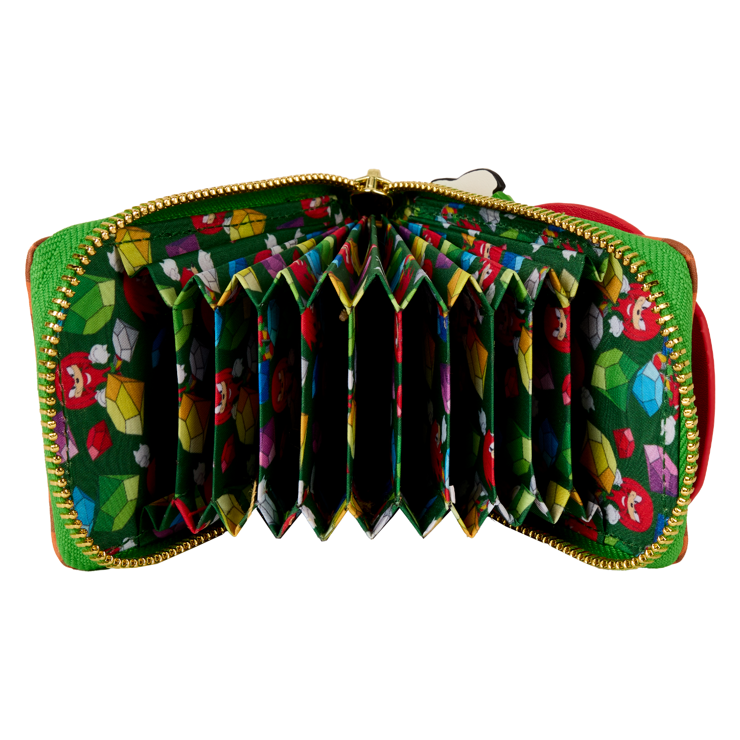 Sonic The Hedgehog Limited Edition Knuckles Emerald Glitter Accordion Wallet - Image 6