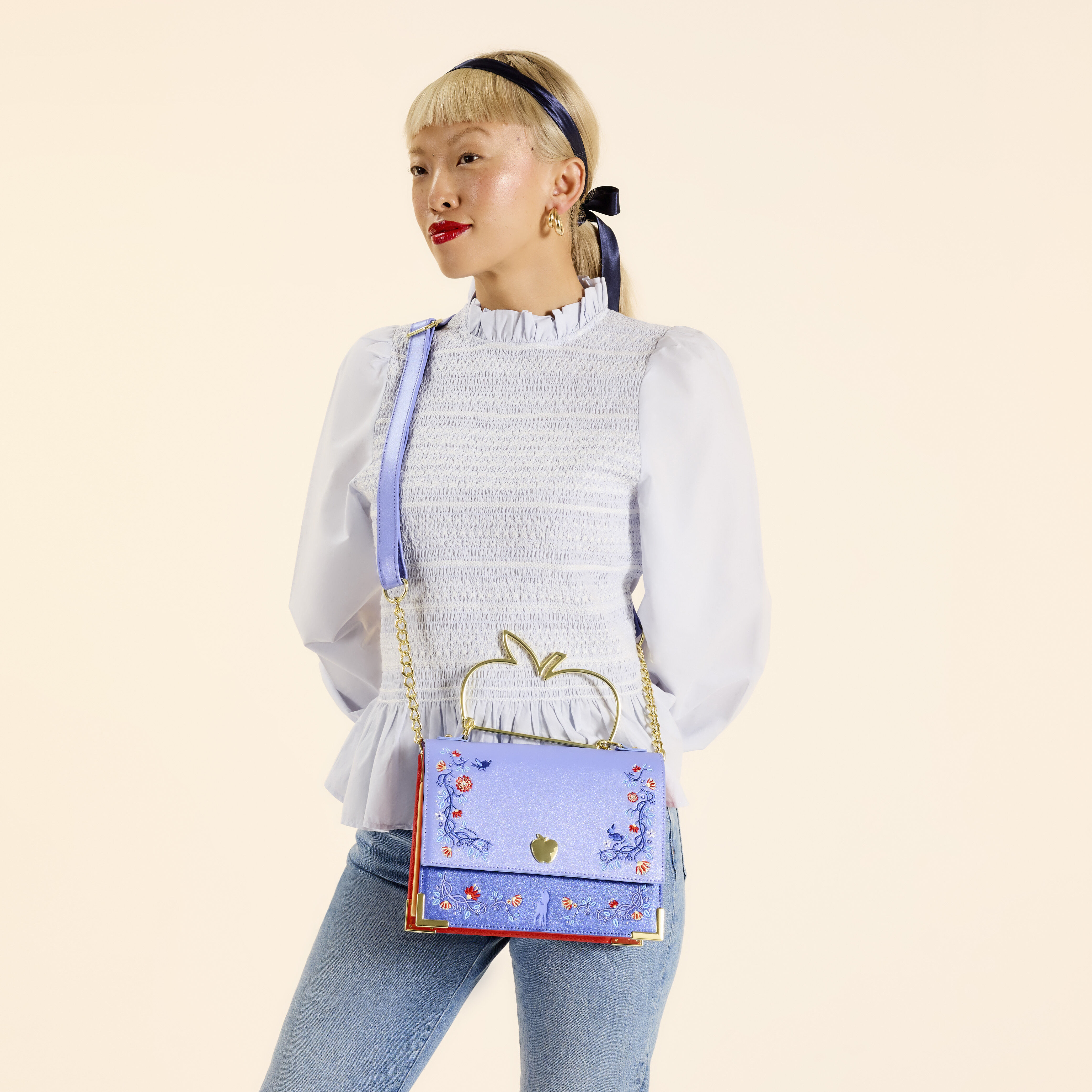 Snow White Shimmer Crossbody Bag - Image 2