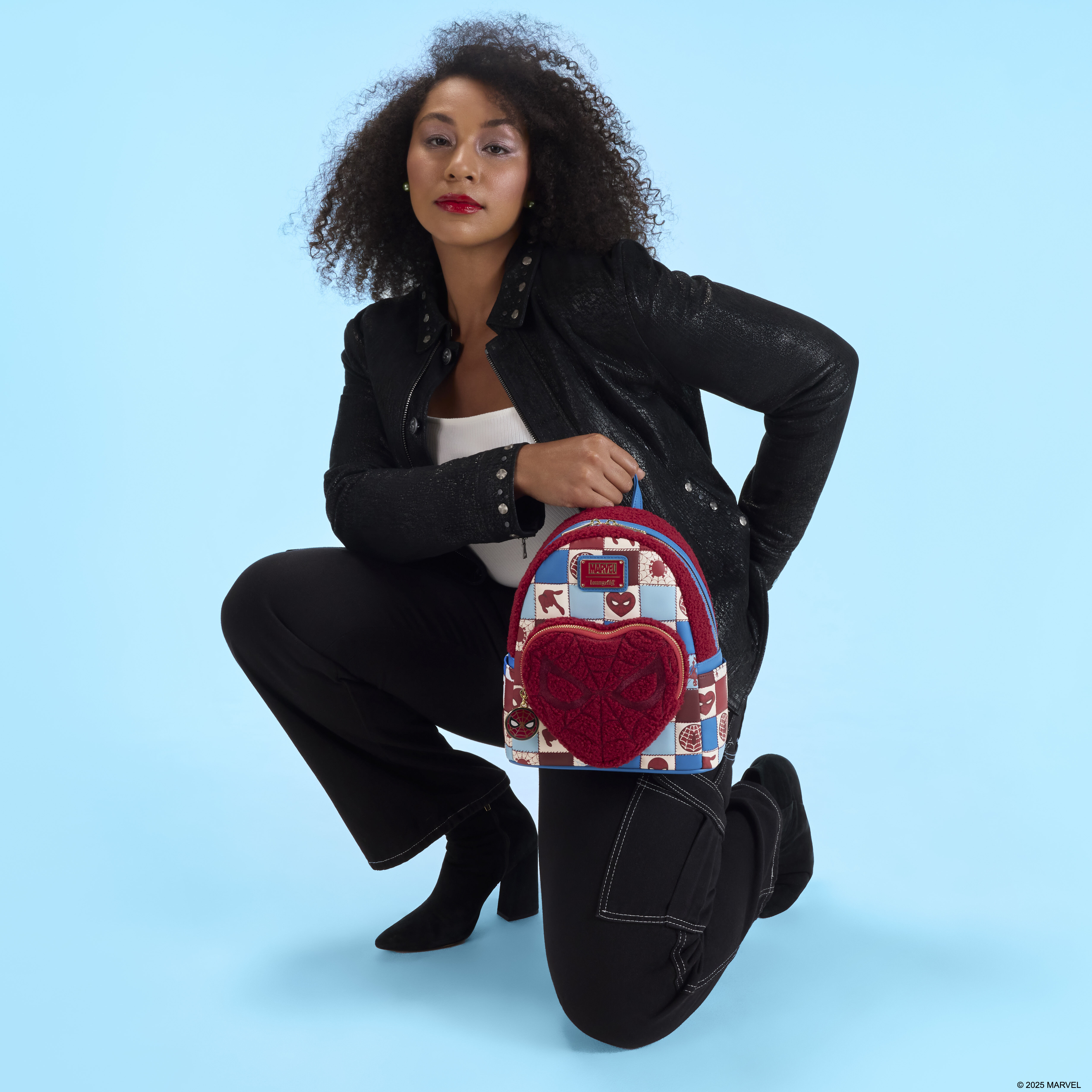 Spider-Man Sherpa Heart Mini Backpack - Image 2