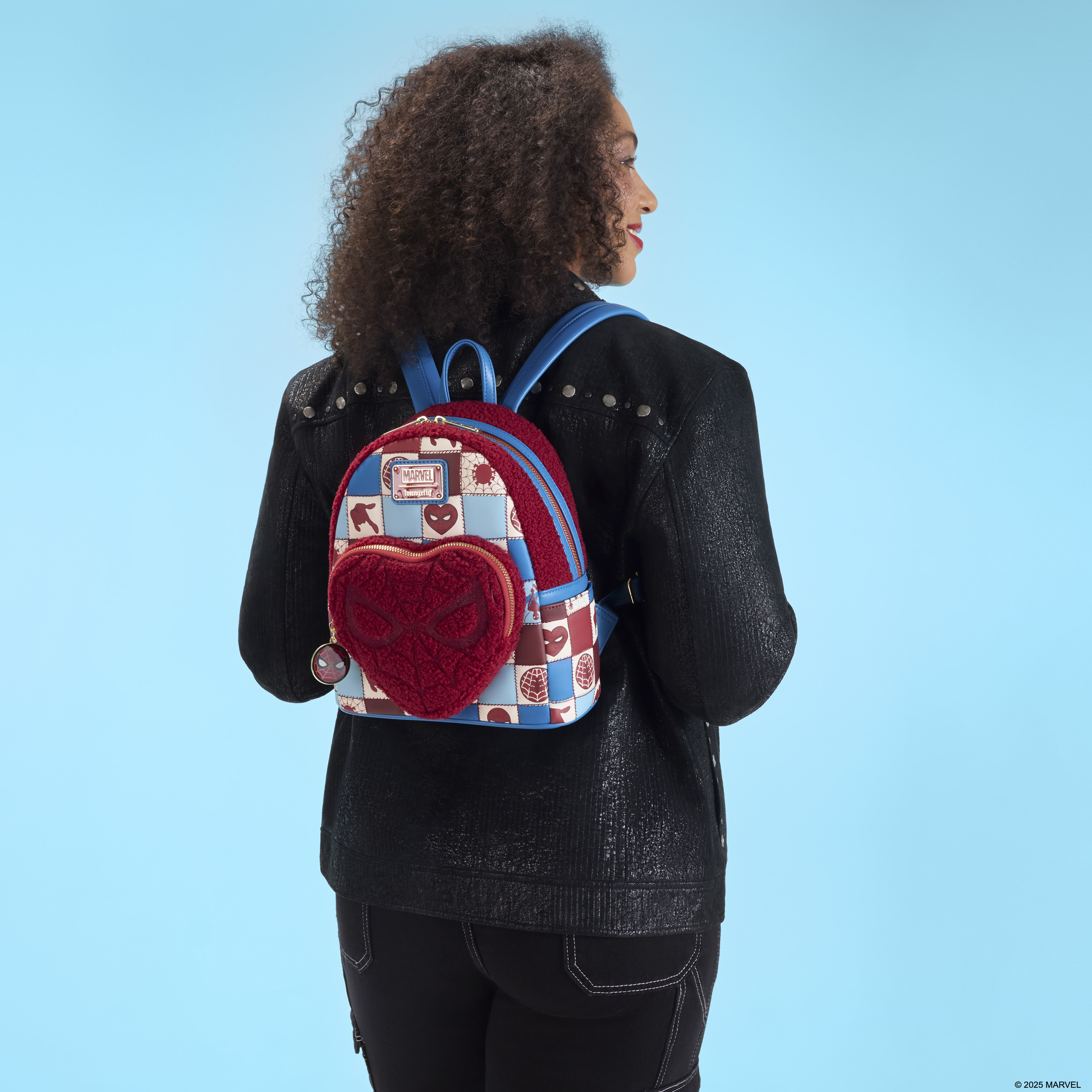 Spider-Man Sherpa Heart Mini Backpack - Image 3
