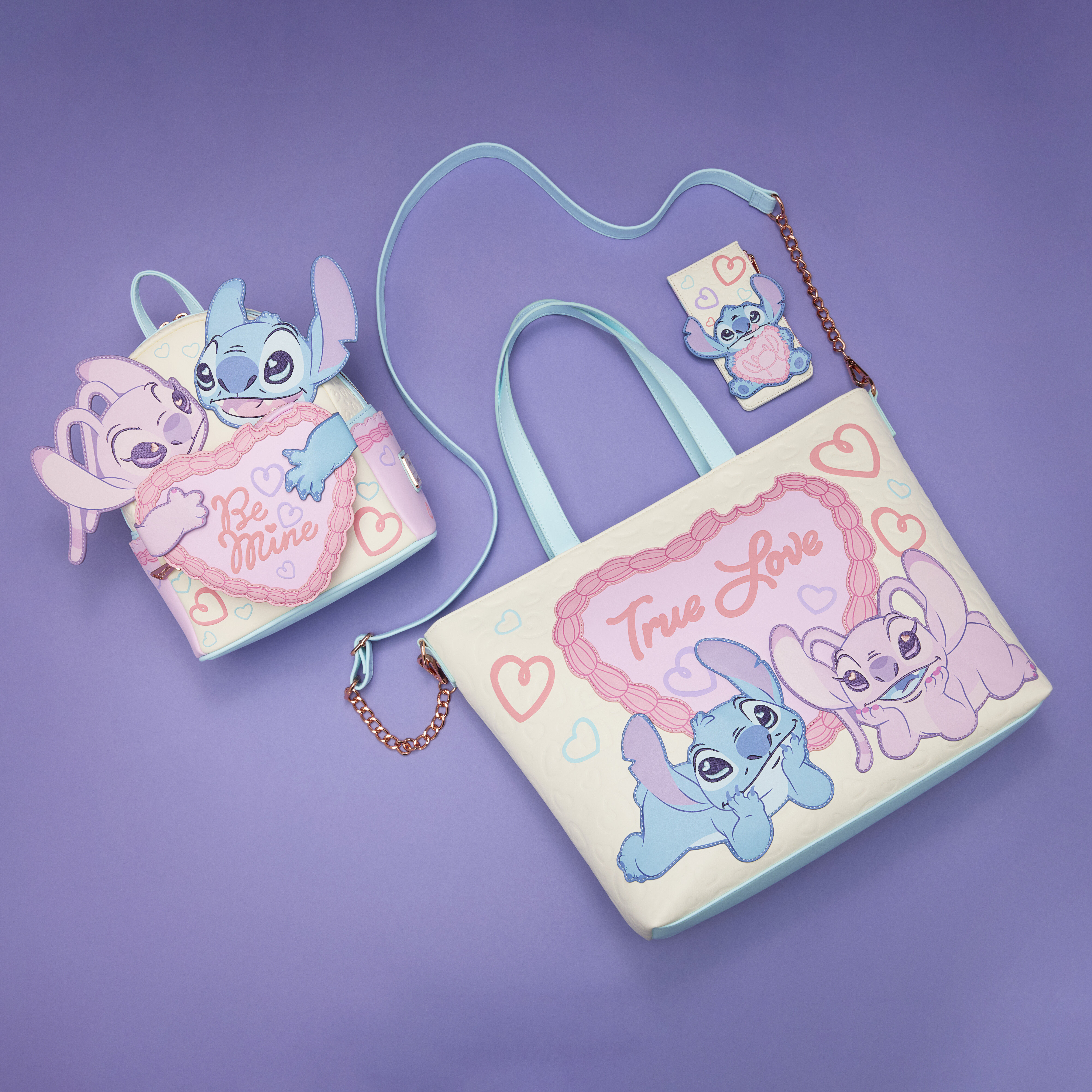 Stitch & Angel Be Mine Large Card Holder - Image 3