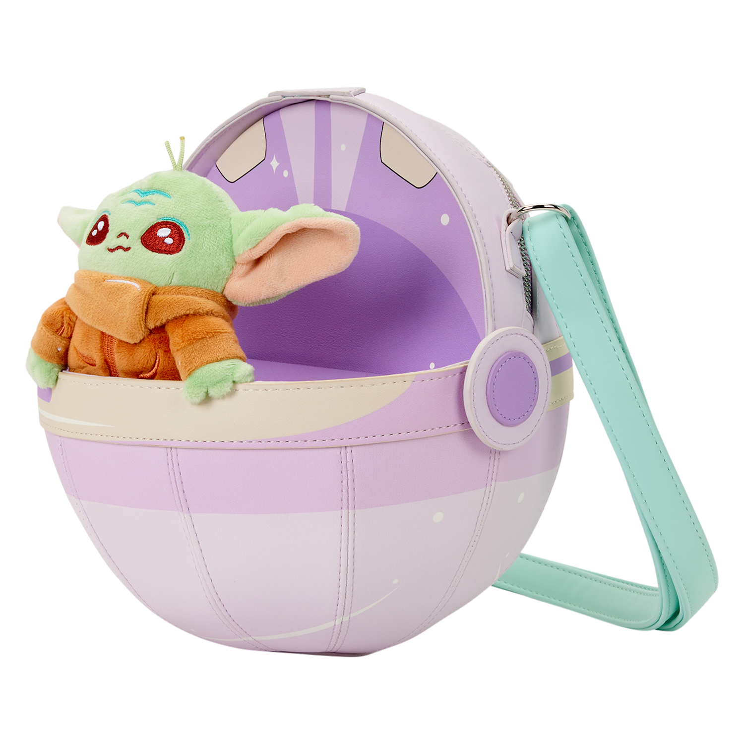 The Mandalorian Grogu Figural Pod Plush Crossbody Bag - Image 5