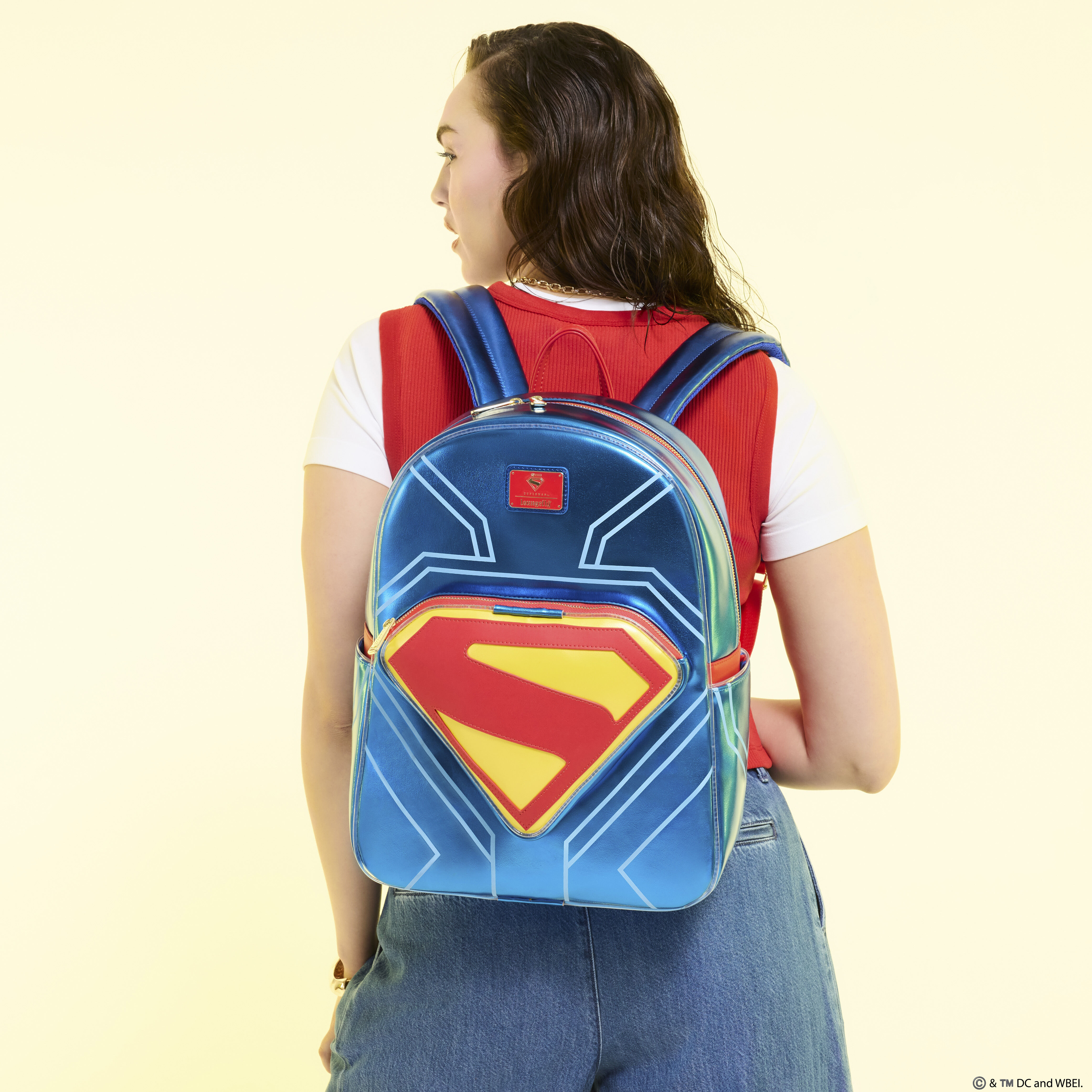 Superman Light Up Glow Full-Size Backpack - Image 3