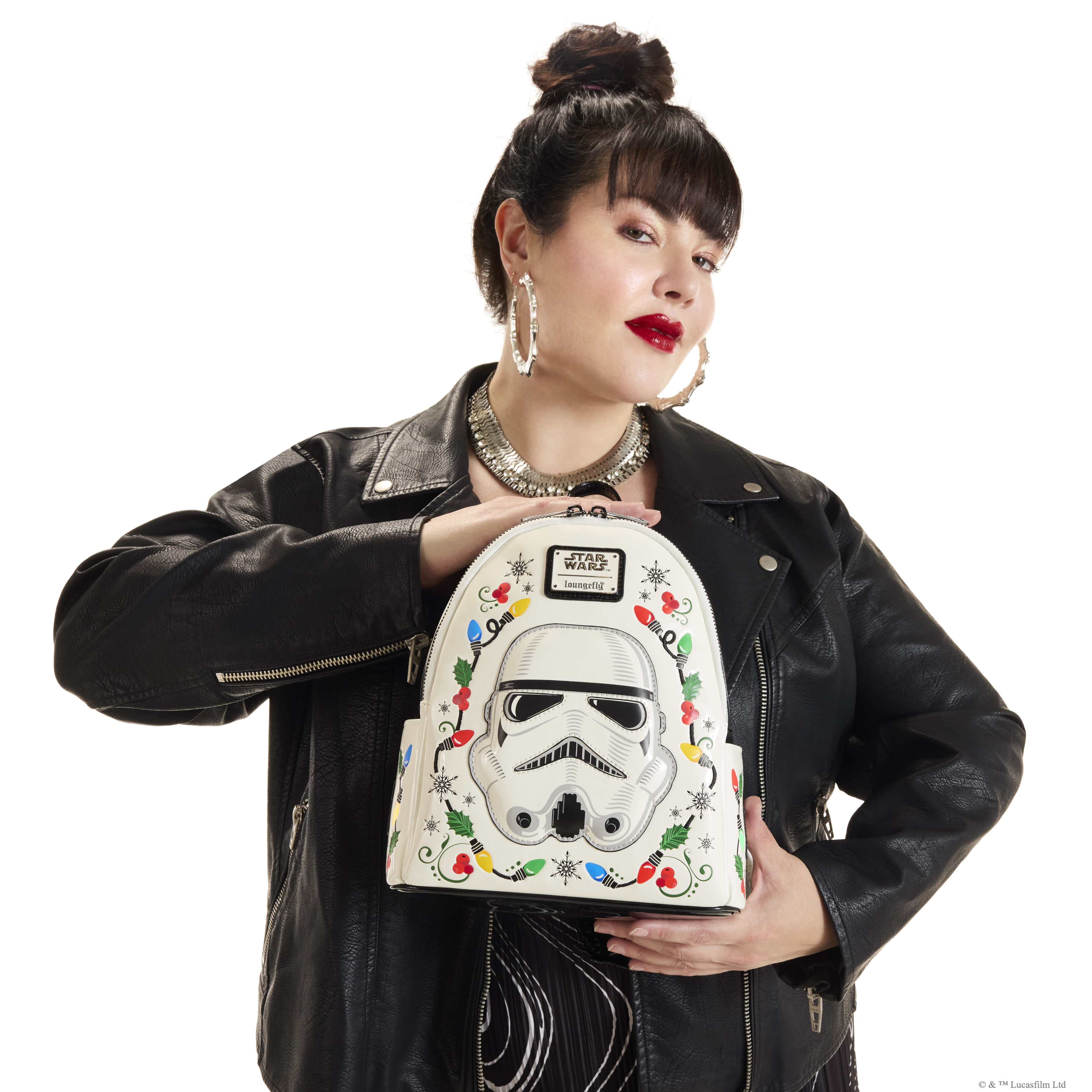Star Wars Stormtrooper Cosplay String Lights Light-Up Mini Backpack - Image 2