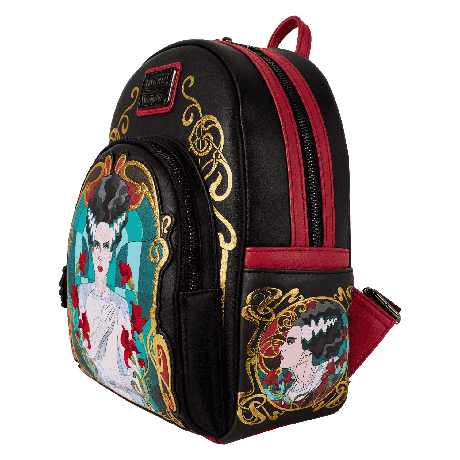 Universal Monsters The Bride Of Frankenstein Stained Glass Mini Backpack - Image 4
