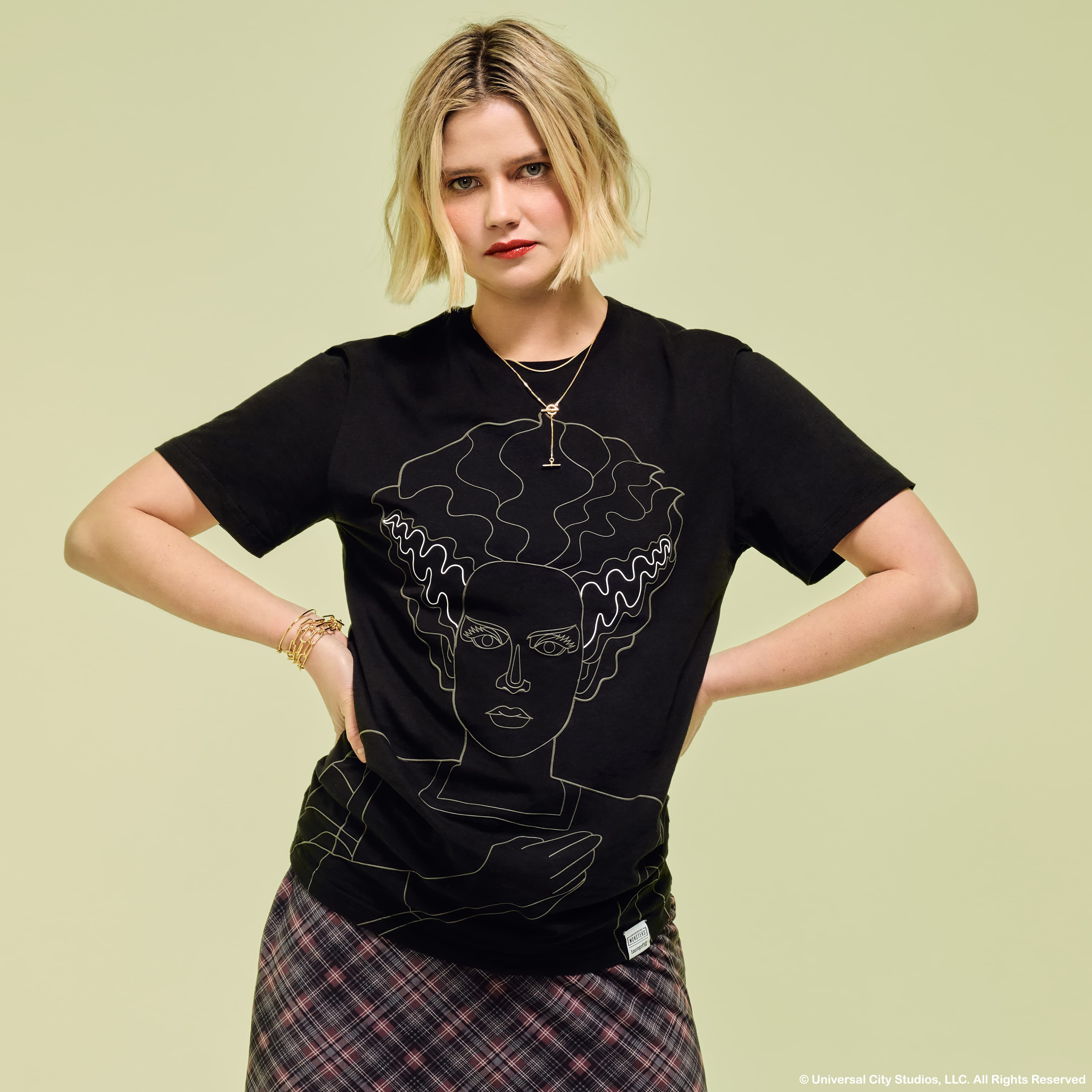 Universal Monsters The Bride Of Frankenstein Unisex Tee - Image 2