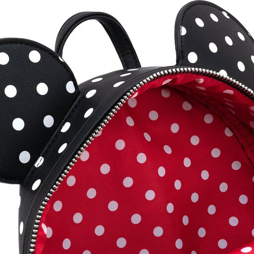 Disney Minnie Mouse Black & White Polka Dot Cosplay Mini Backpack - Image 6