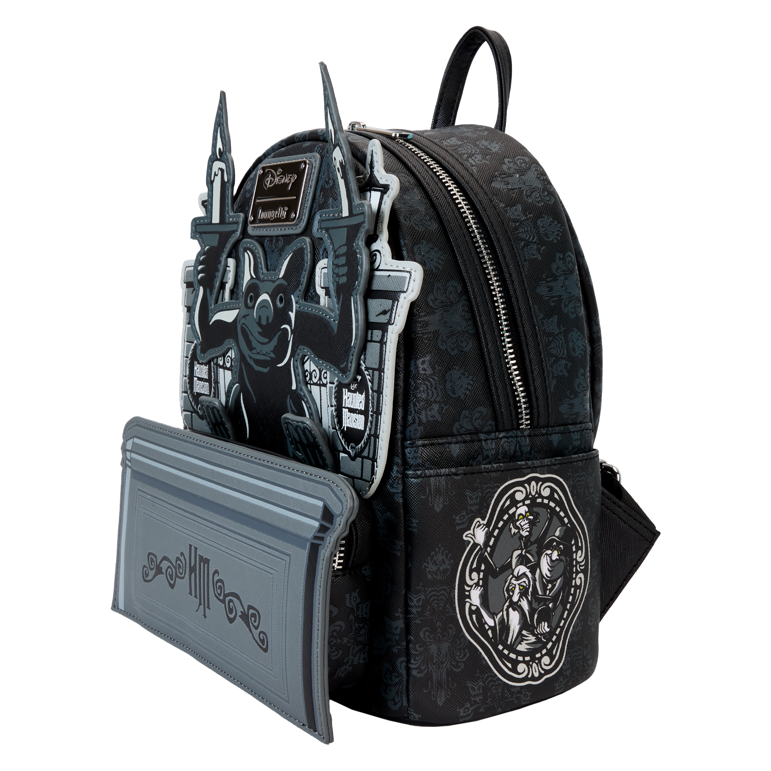 The Haunted Mansion Gargoyle Wallpaper Light Up Glow Mini Backpack - Image 6