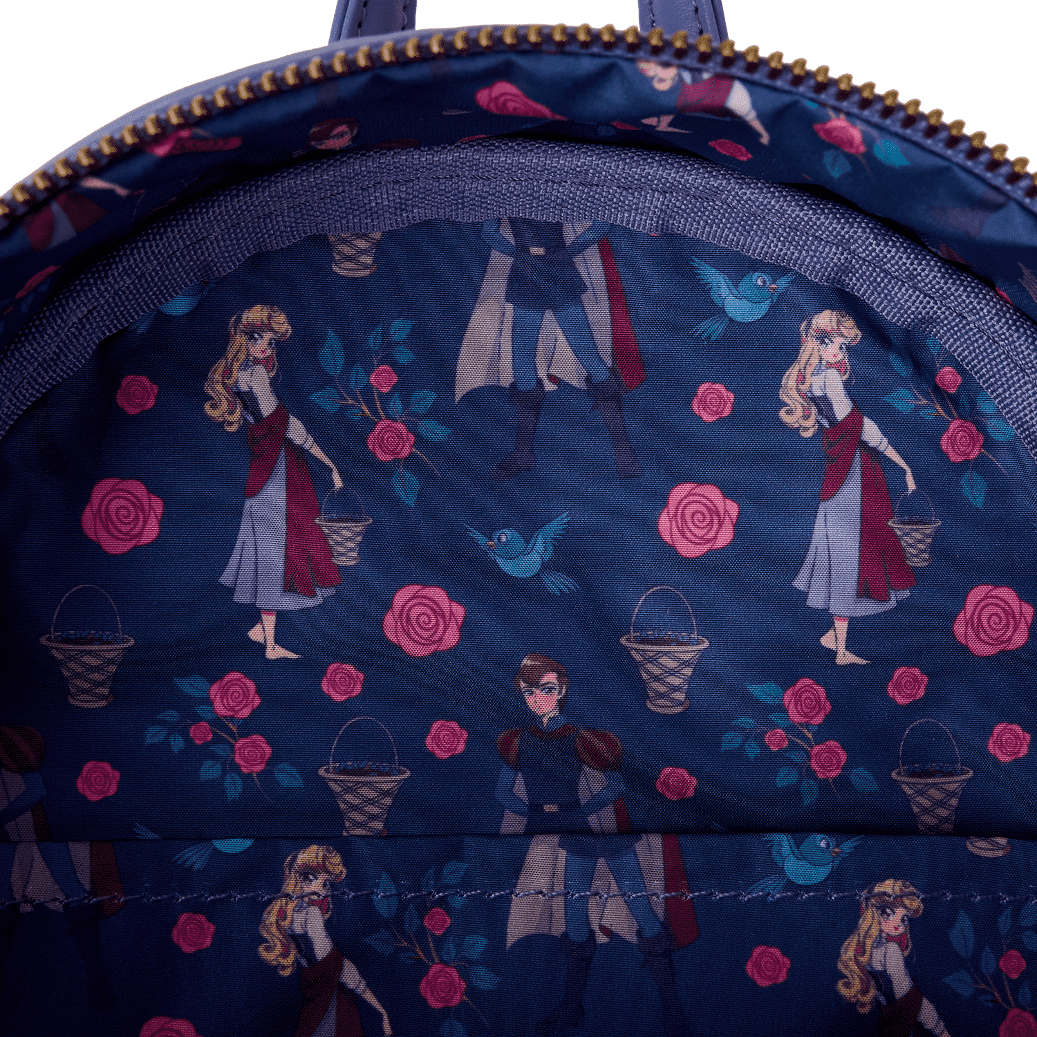 Sleeping Beauty Princess Aurora & Prince Phillip Floral Mini Backpack - Image 6