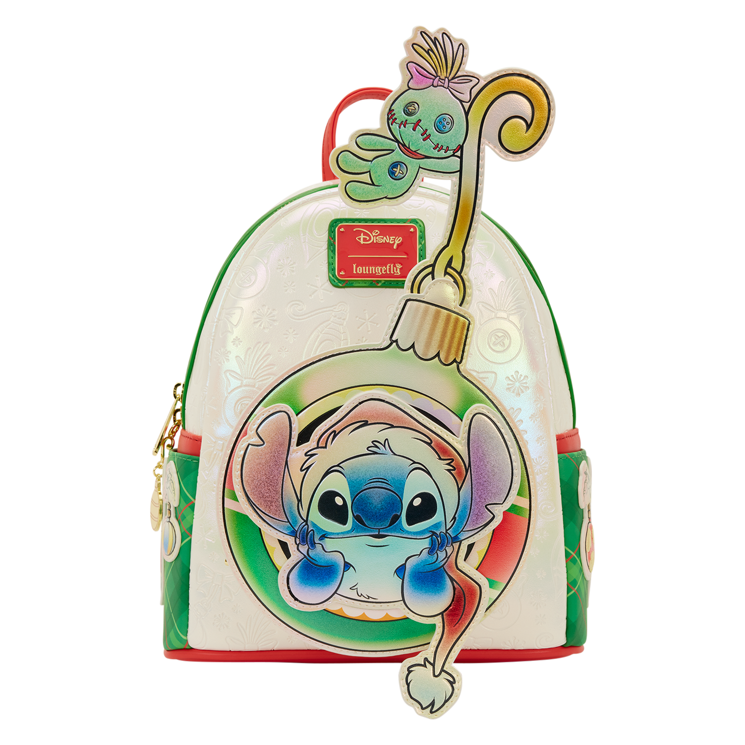 Stitch & Scrump Iridescent Holiday Ornament Mini Backpack - Image 4