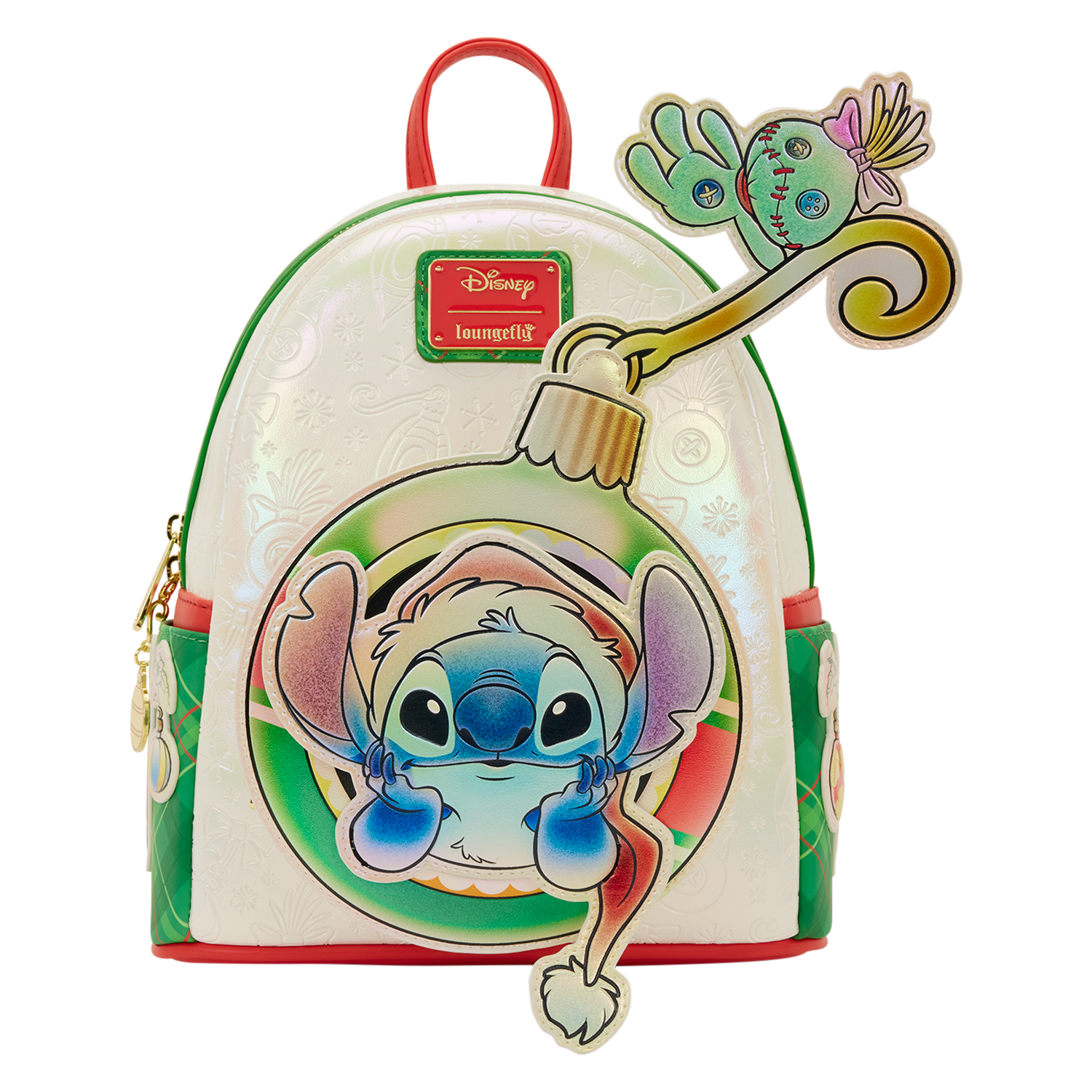 Stitch & Scrump Iridescent Holiday Ornament Mini Backpack - Image 5