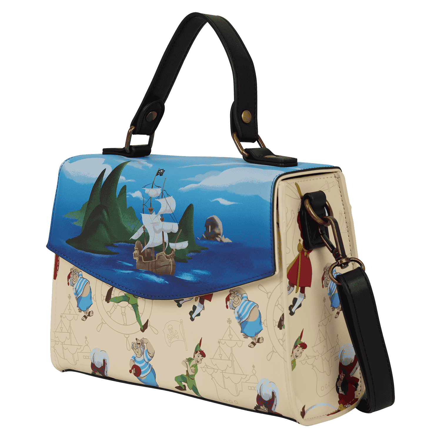 Peter Pan Exclusive Captain Hook Pirate Ship Crossbody Bag - Image 2