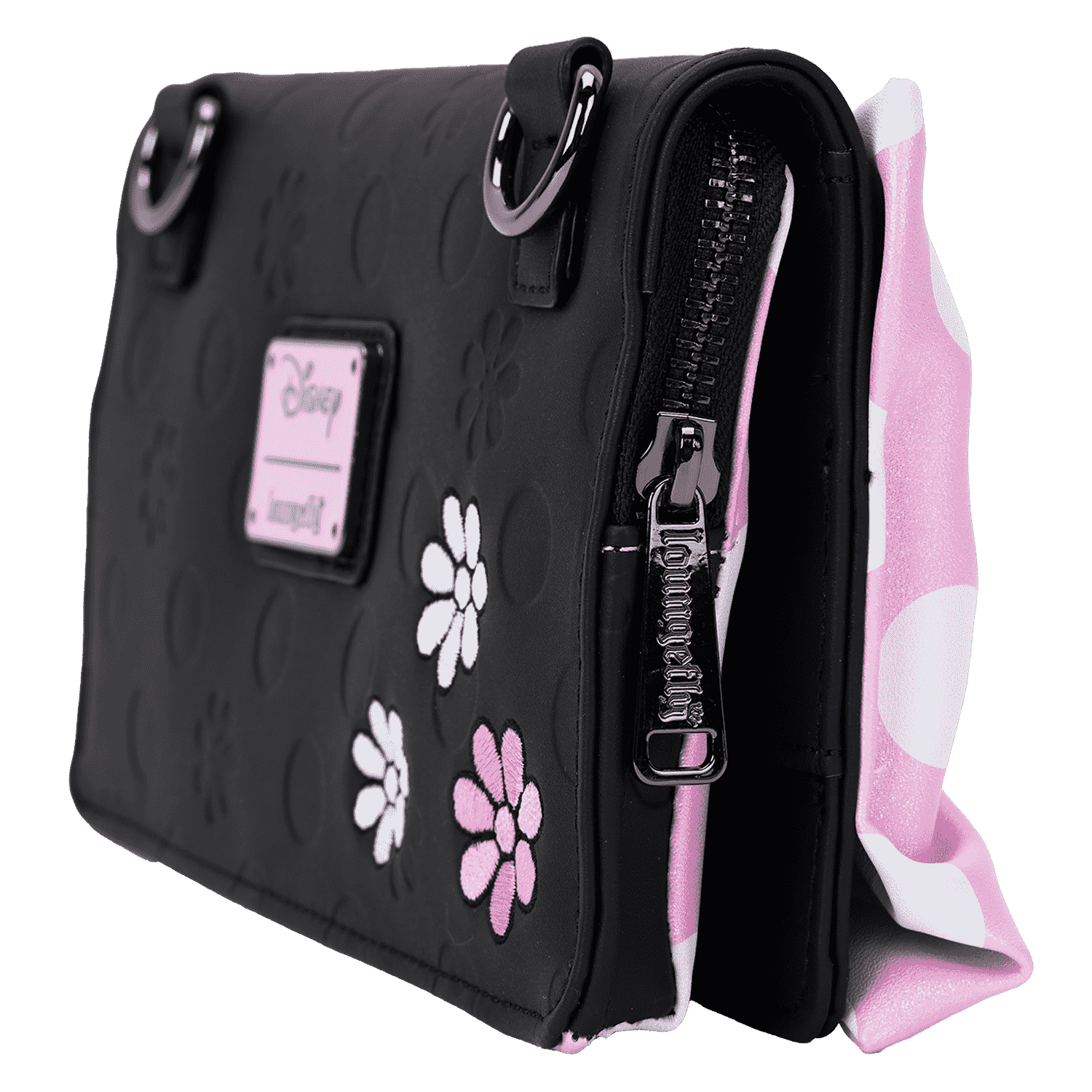 Minnie Mouse Floral Rock The Dots Clutch Crossbody Bag - Image 7