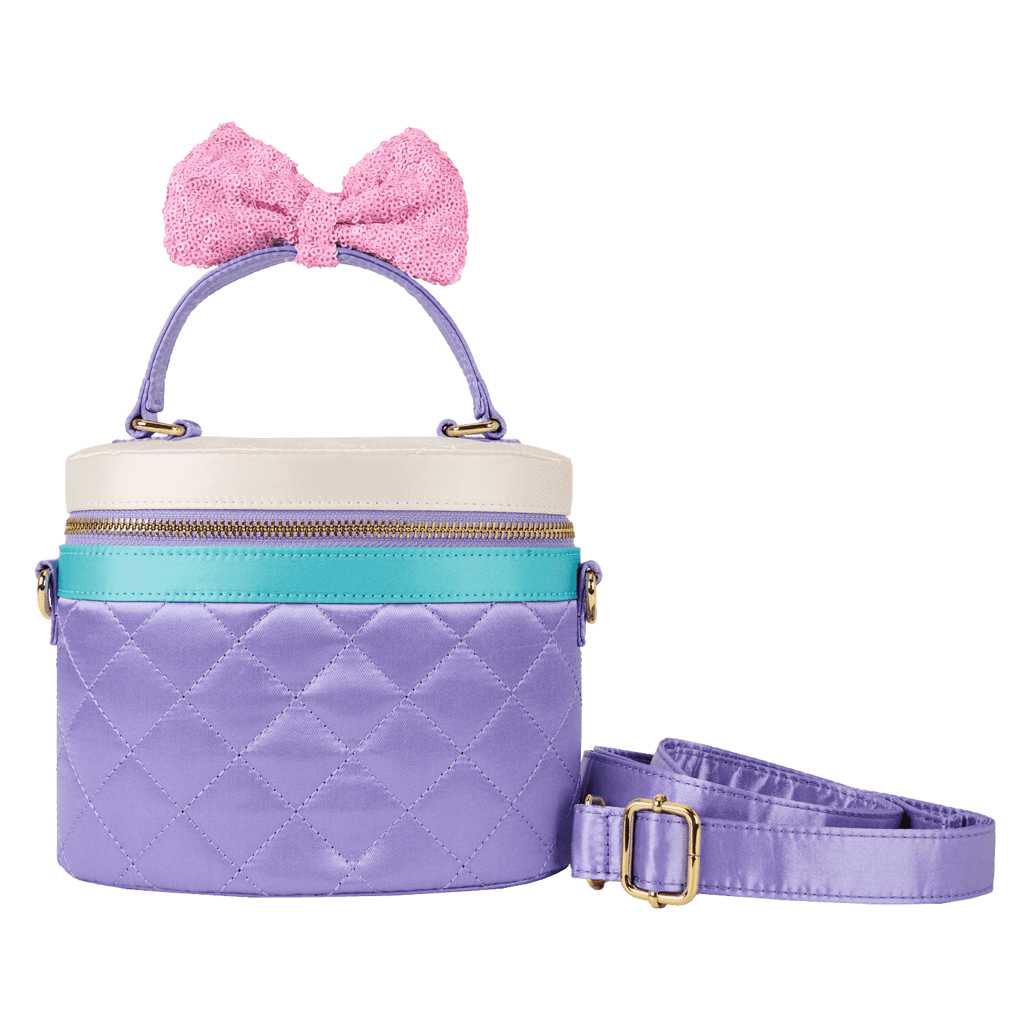 Daisy Duck 85th Anniversary Sequin Quilted Crossbody Bag