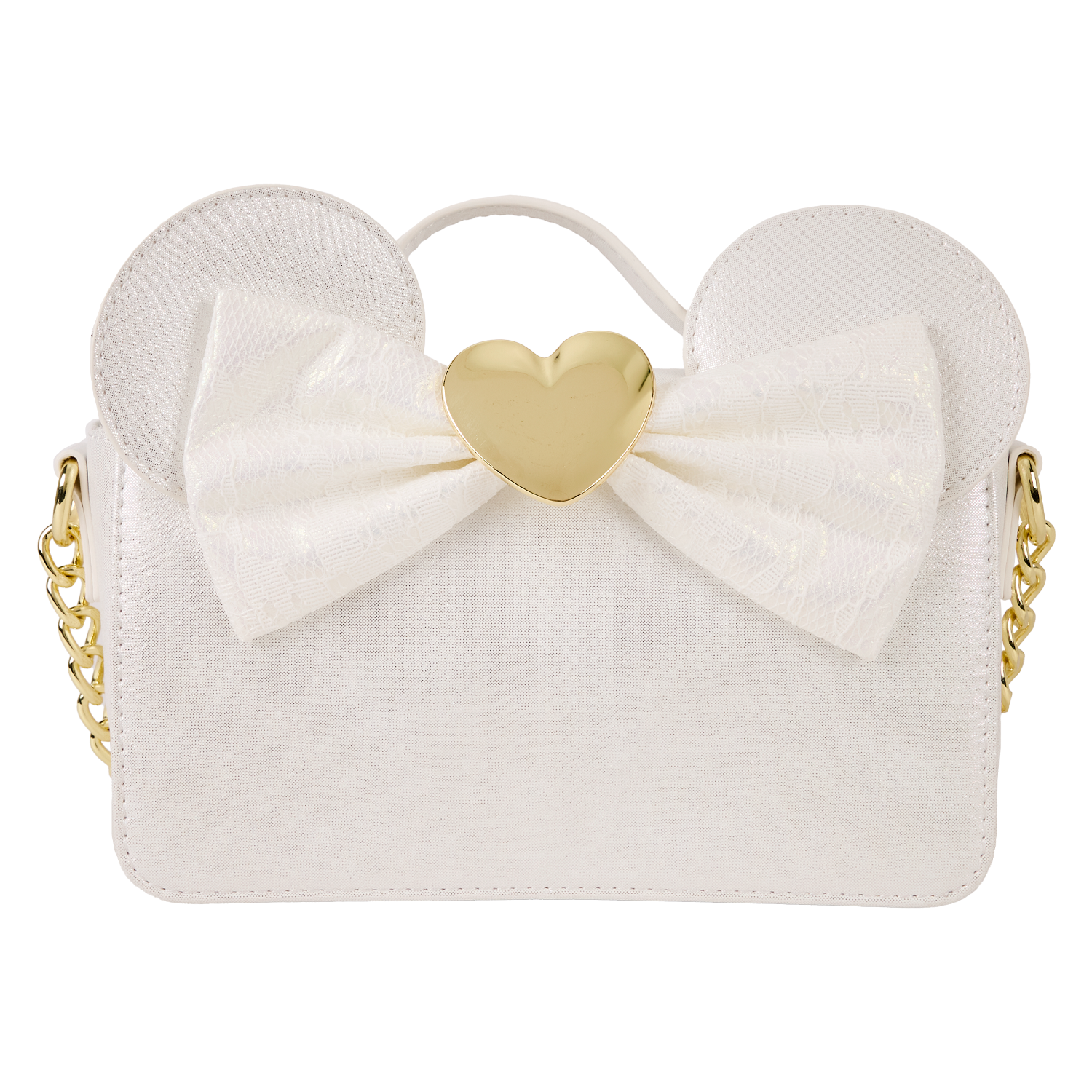Minnie Mouse Iridescent Lace Wedding Crossbody Bag