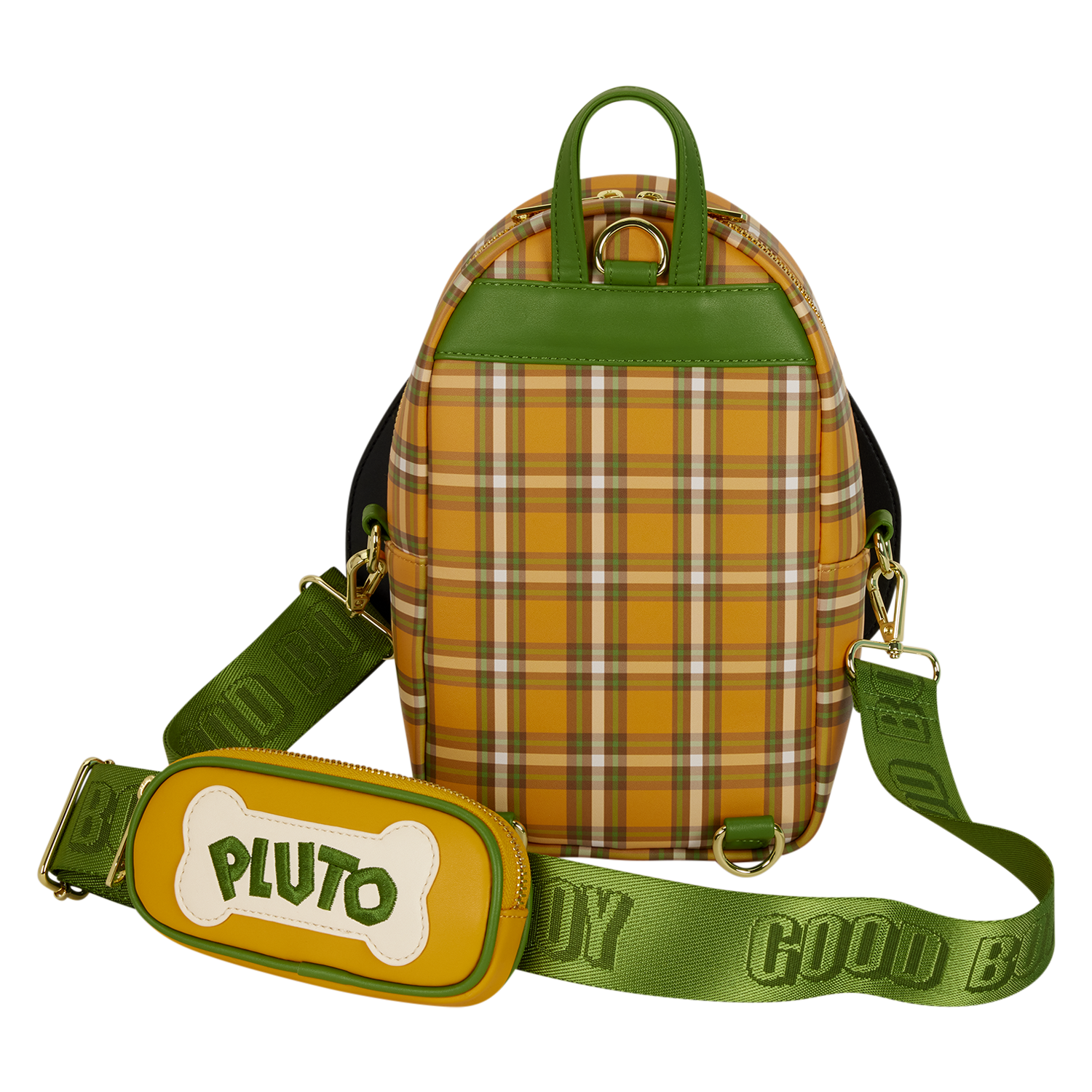 Pluto 95th Anniversary Plaid Sling Crossbody Bag with Coin Bag - Image 9