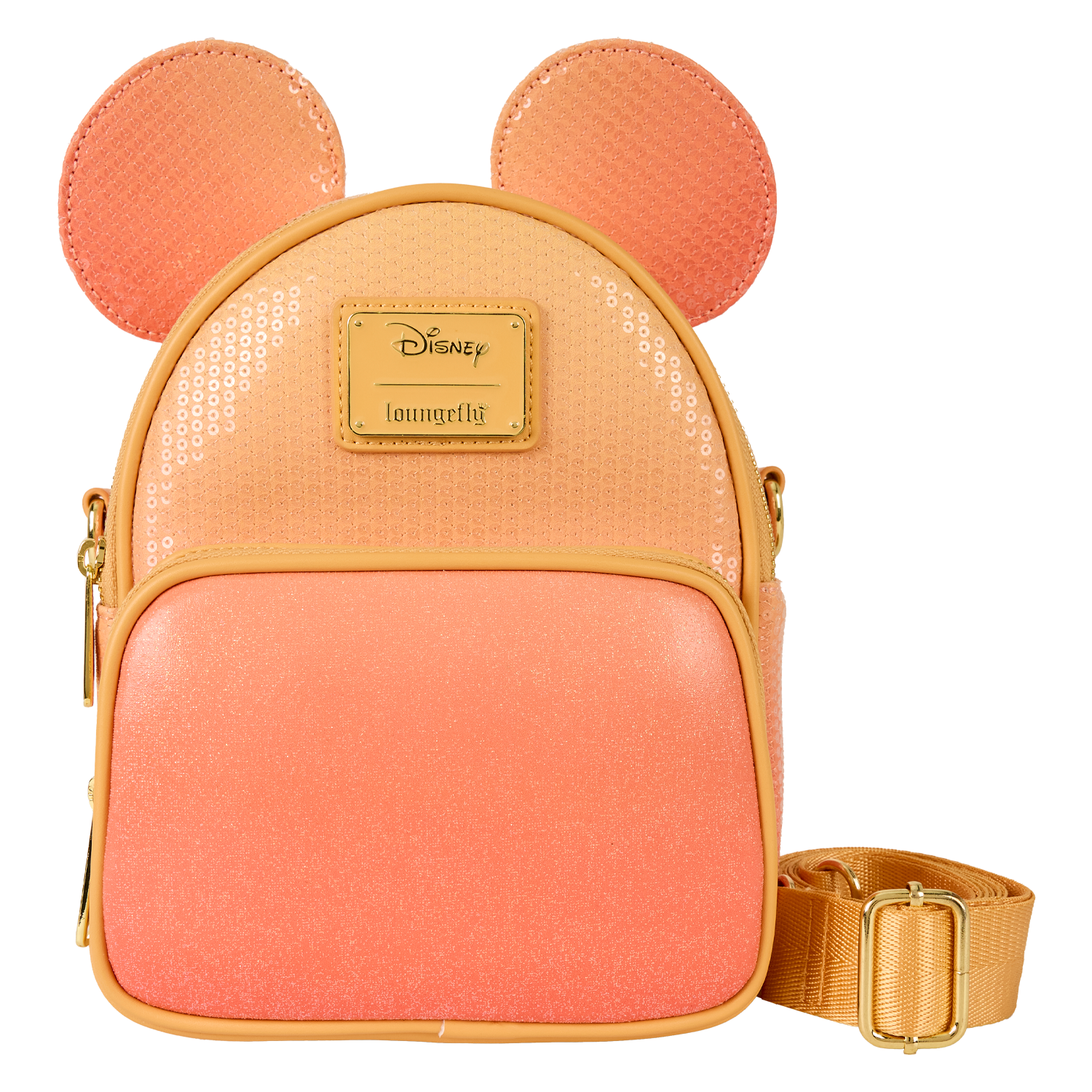 Mickey Mouse Glitter Sequin Convertible Mini Backpack & Crossbody Bag