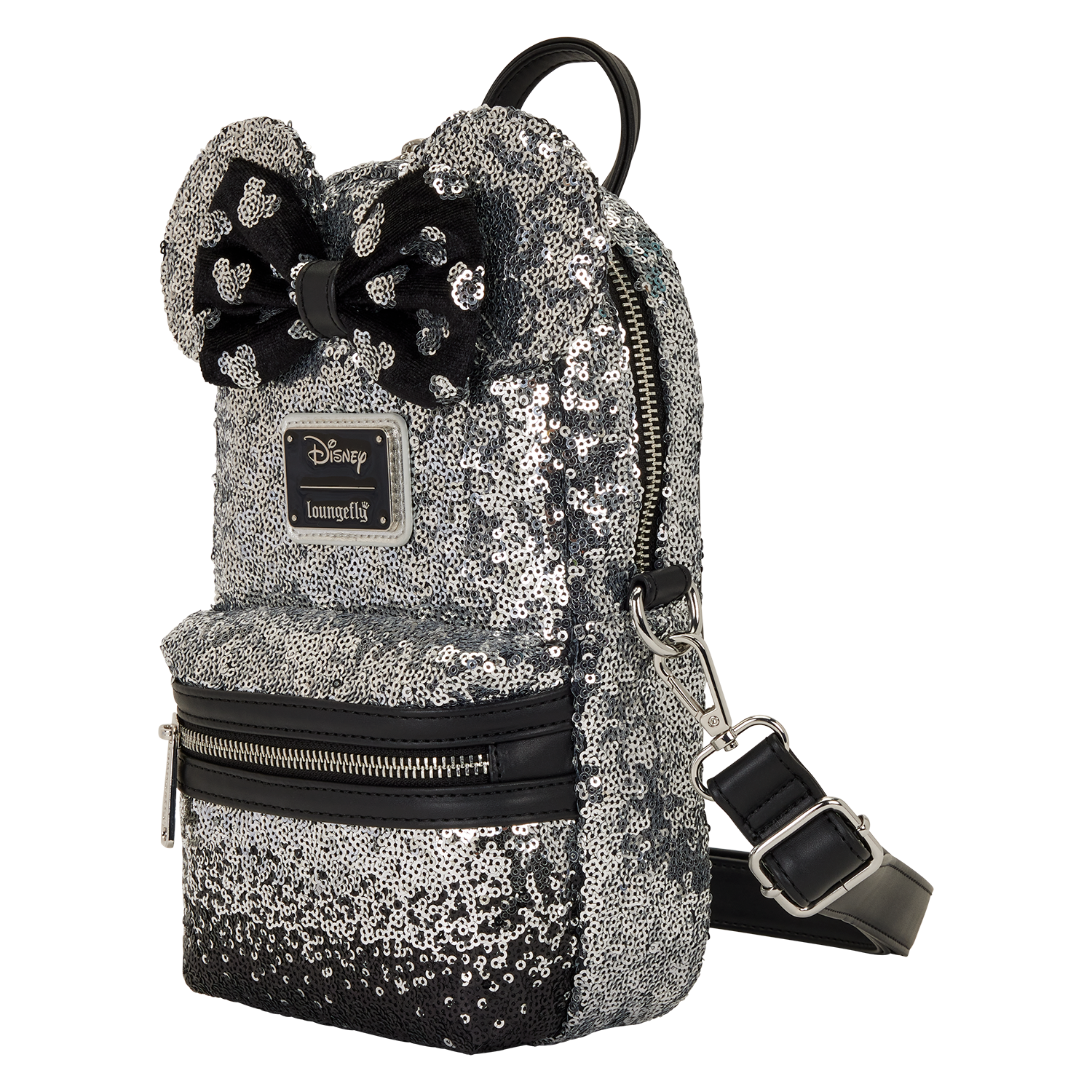 Minnie Mouse Ombre Sequin Sling Crossbody Bag - Image 3