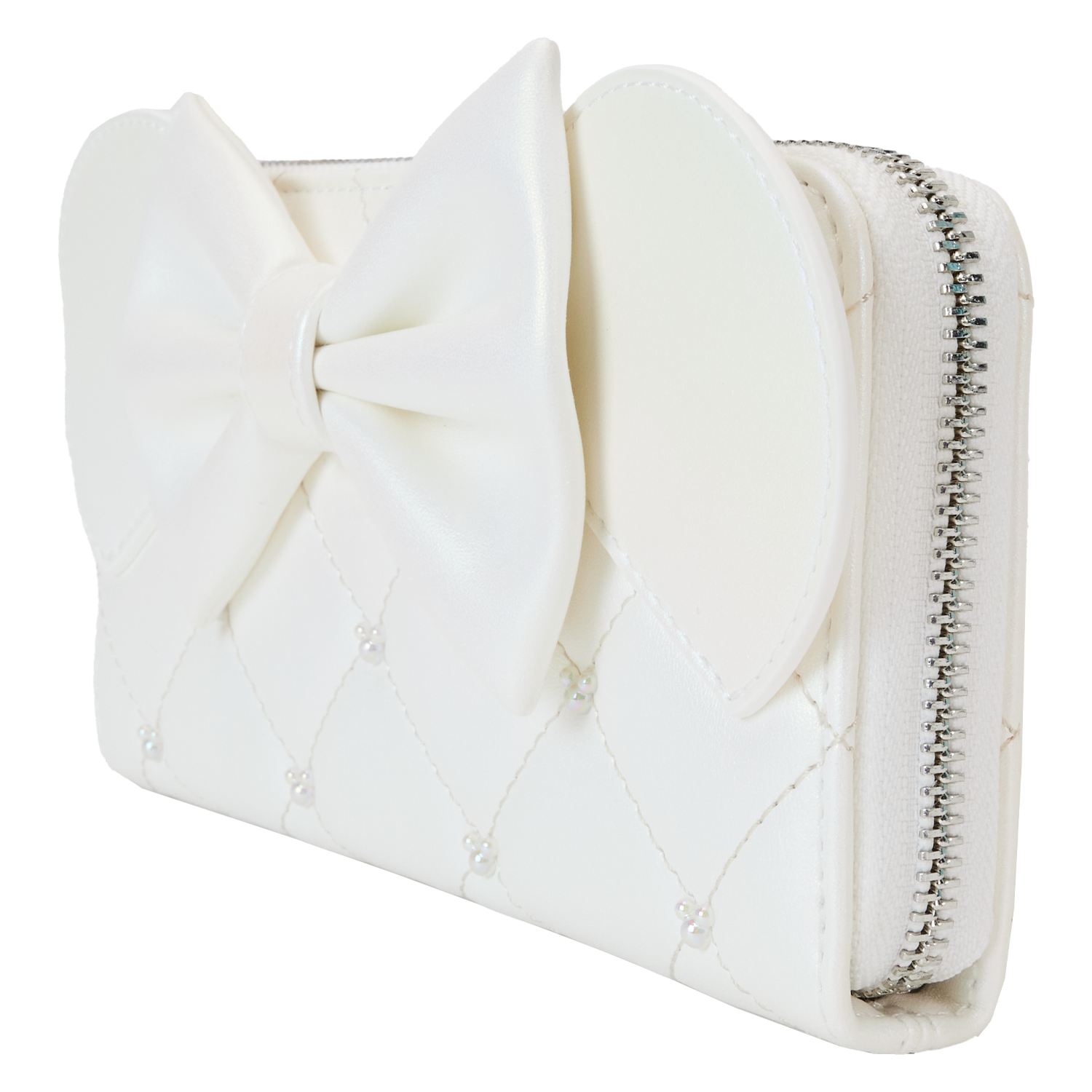 Minnie Mouse Iridescent Wedding Zip Around Wristlet Wallet - Image 4