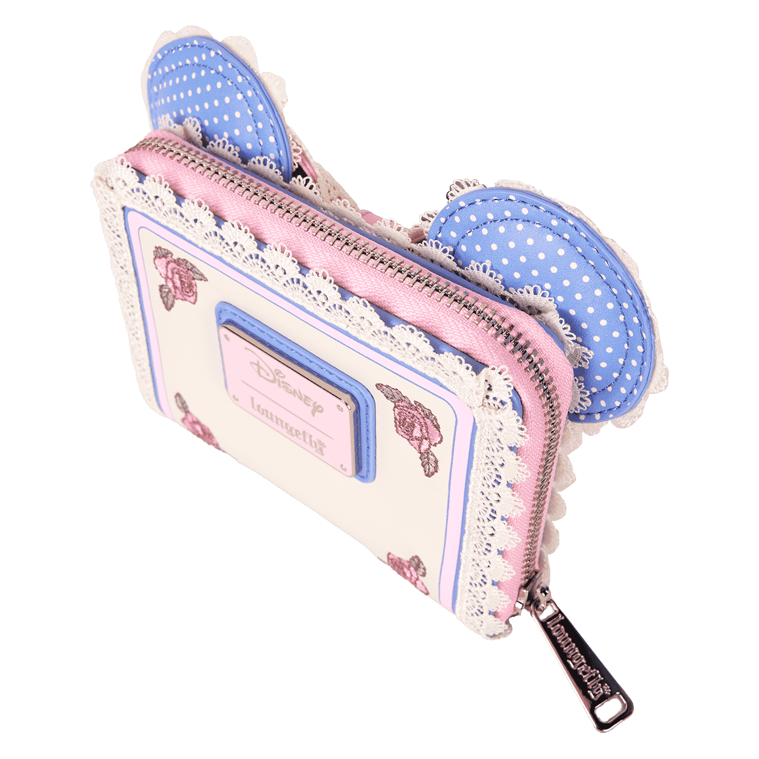 Minnie Mouse Floral and Lace Zip Around Wallet - Image 4