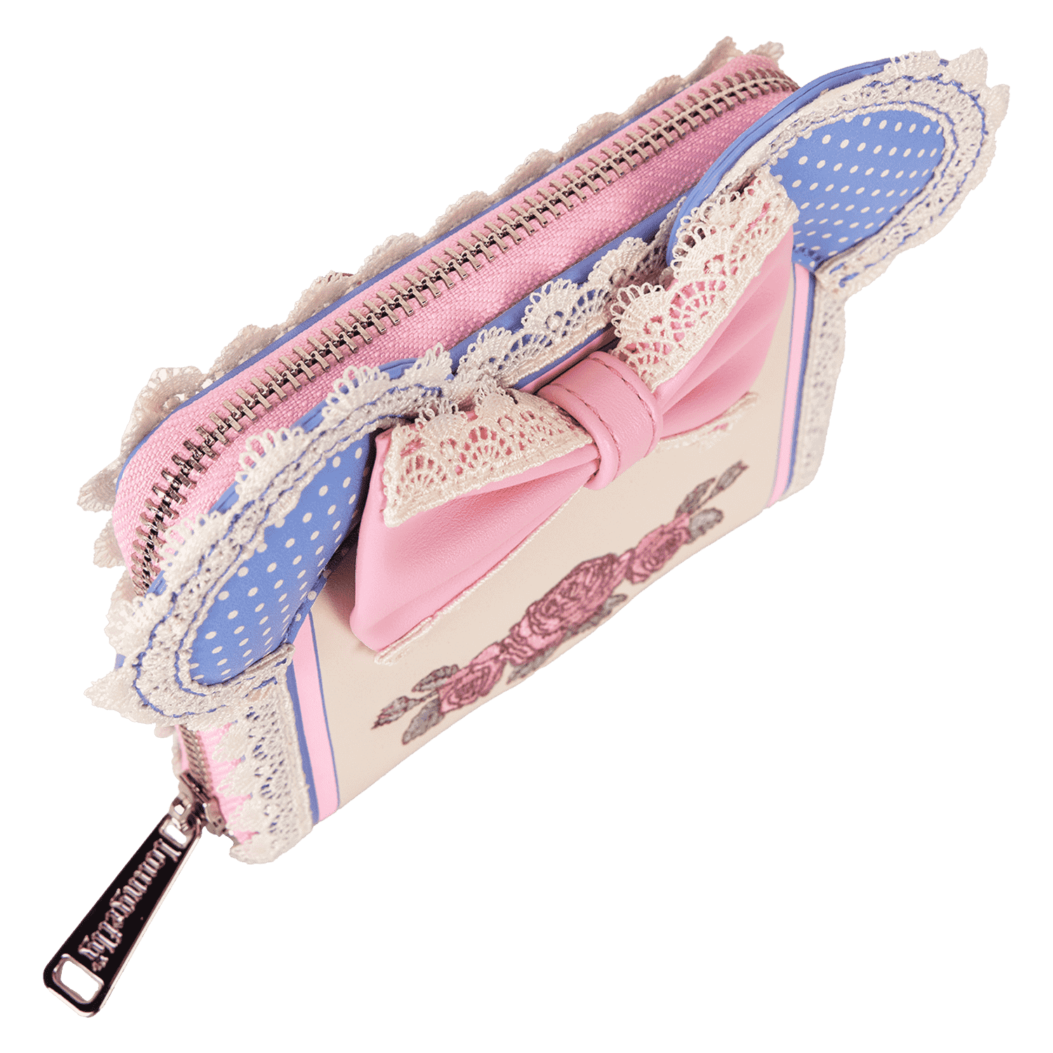 Minnie Mouse Floral and Lace Zip Around Wallet - Image 5