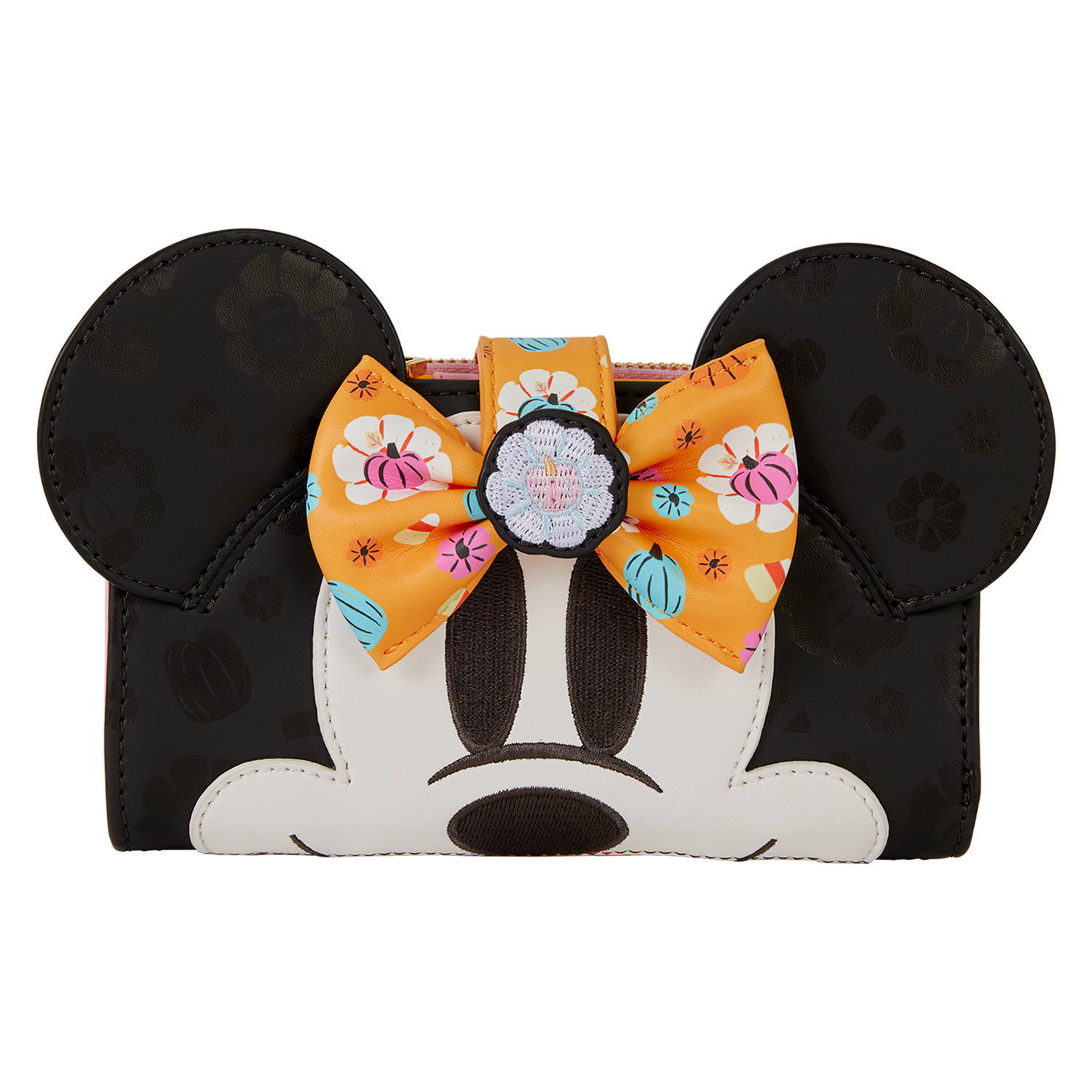 Minnie Mouse Cosplay Floral Pumpkin Flap Wallet - Image 4