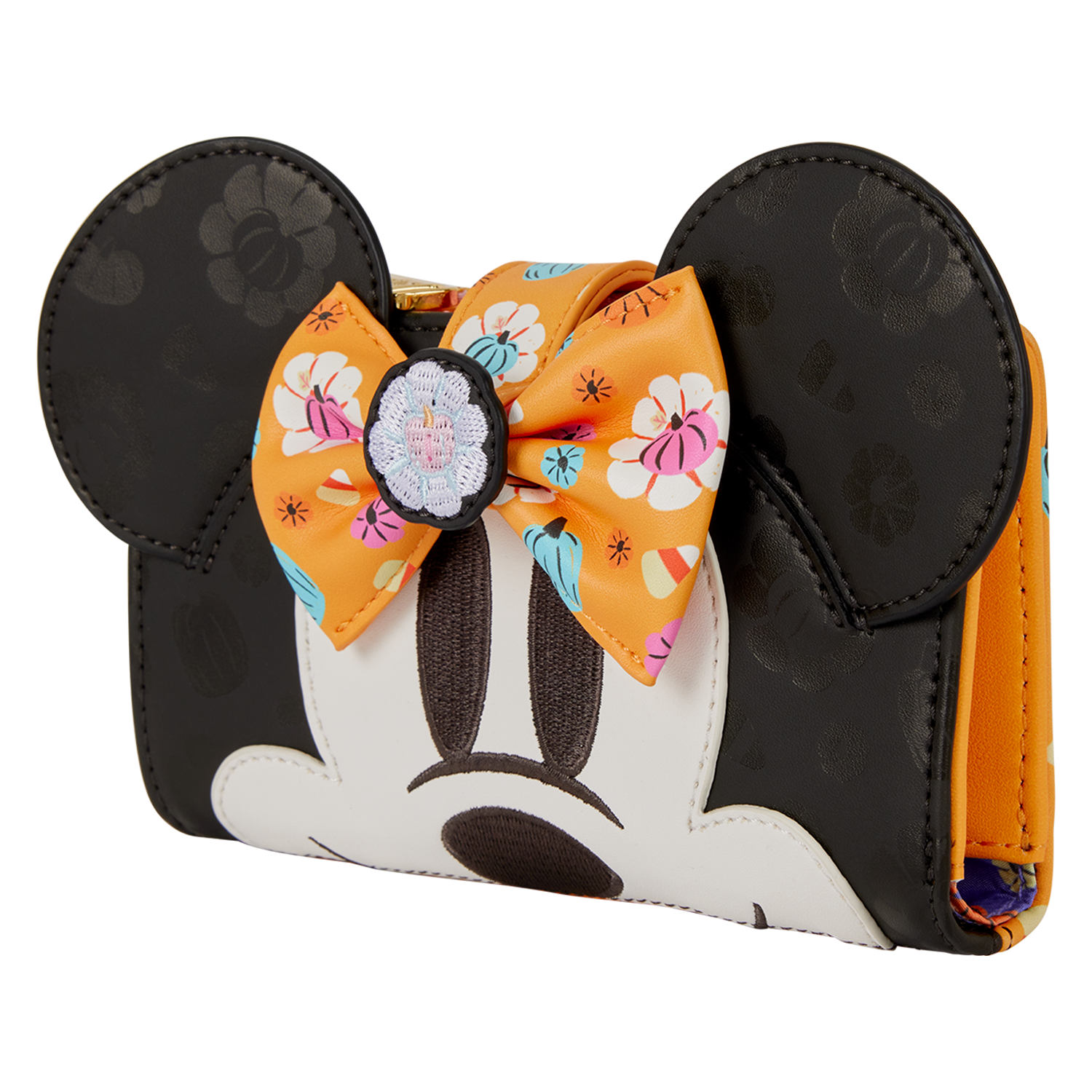 Minnie Mouse Cosplay Floral Pumpkin Flap Wallet - Image 5