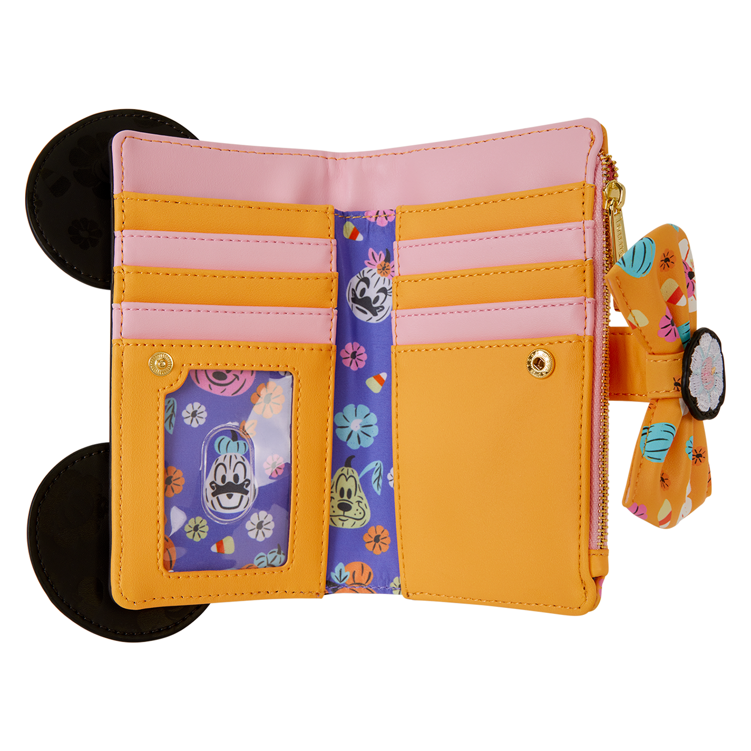 Minnie Mouse Cosplay Floral Pumpkin Flap Wallet - Image 7
