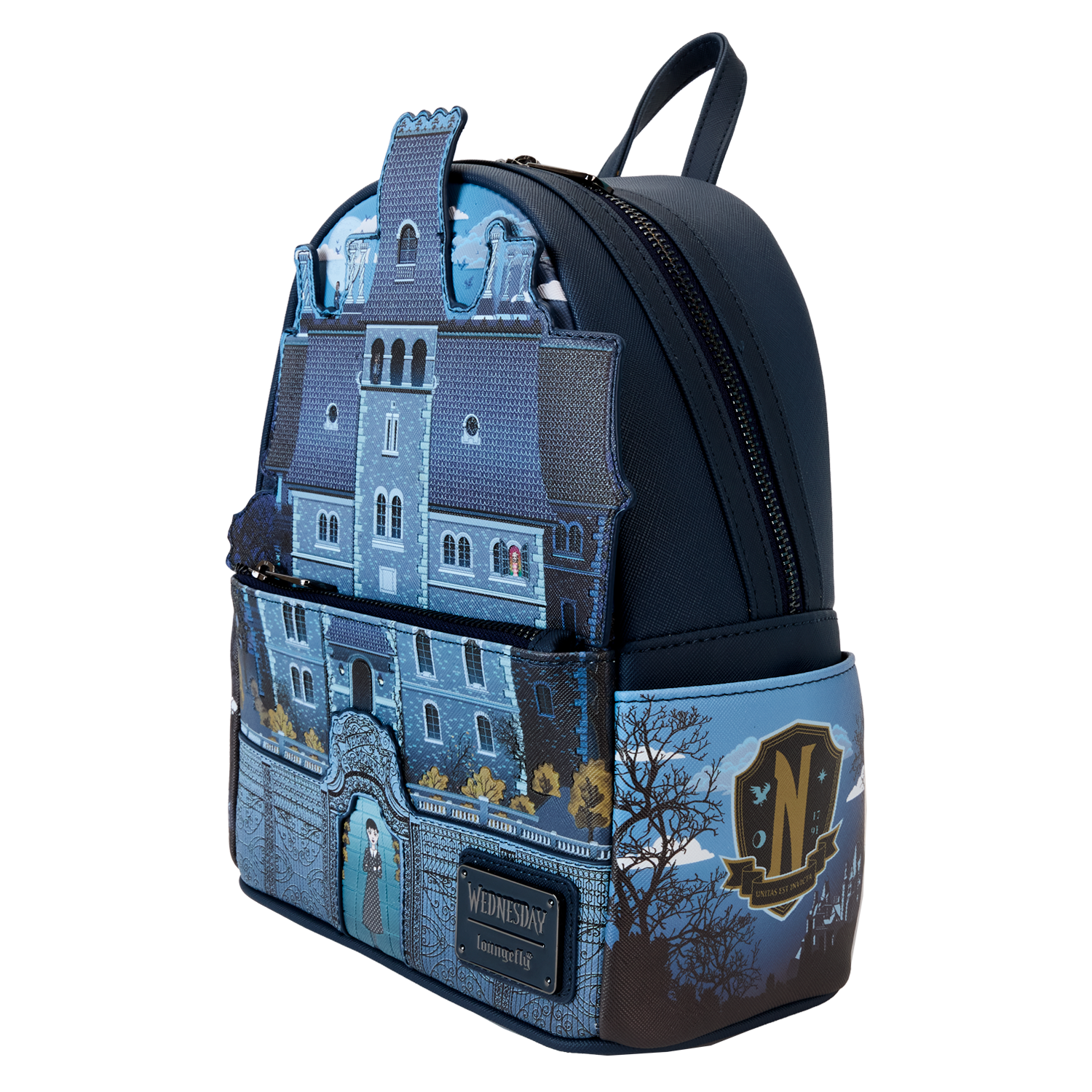 Wednesday Nevermore Academy Castle Glow Mini Backpack - Image 5