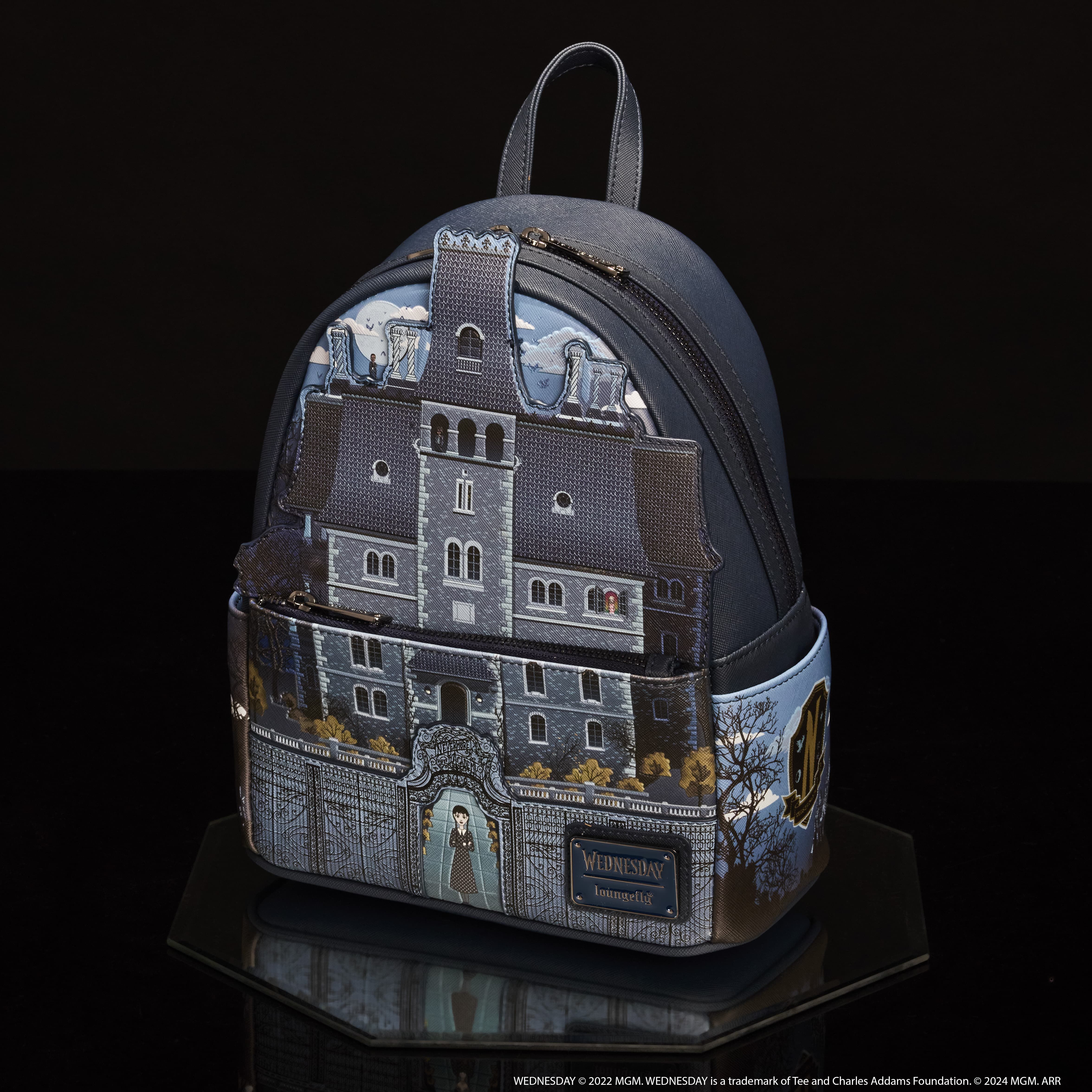 Wednesday Nevermore Academy Castle Glow Mini Backpack - Image 2
