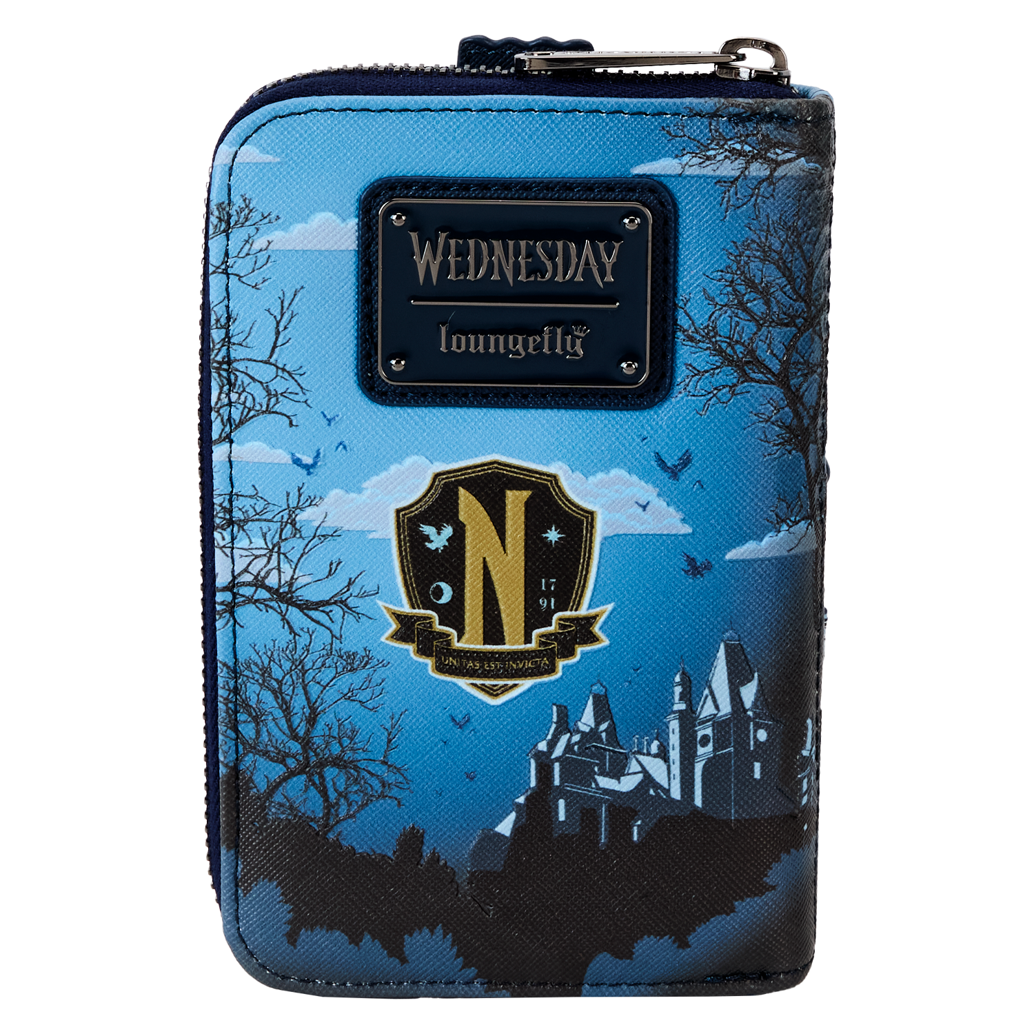 Wednesday Nevermore Academy Castle Zip Around Wallet - Image 6