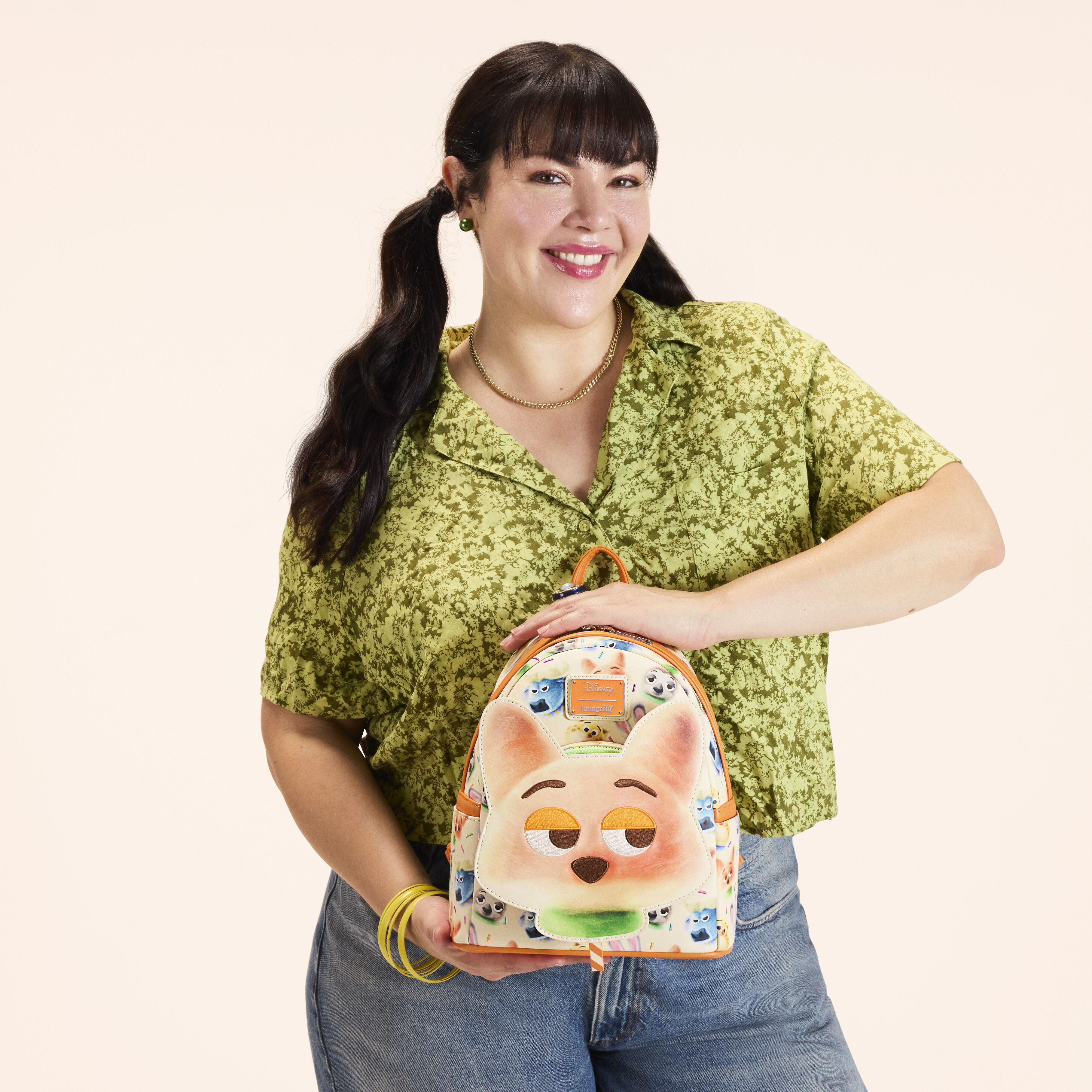 Zootopia 2 Nick Wilde Cotton Candy Cosplay All-Over Print Mini Backpack - Image 2