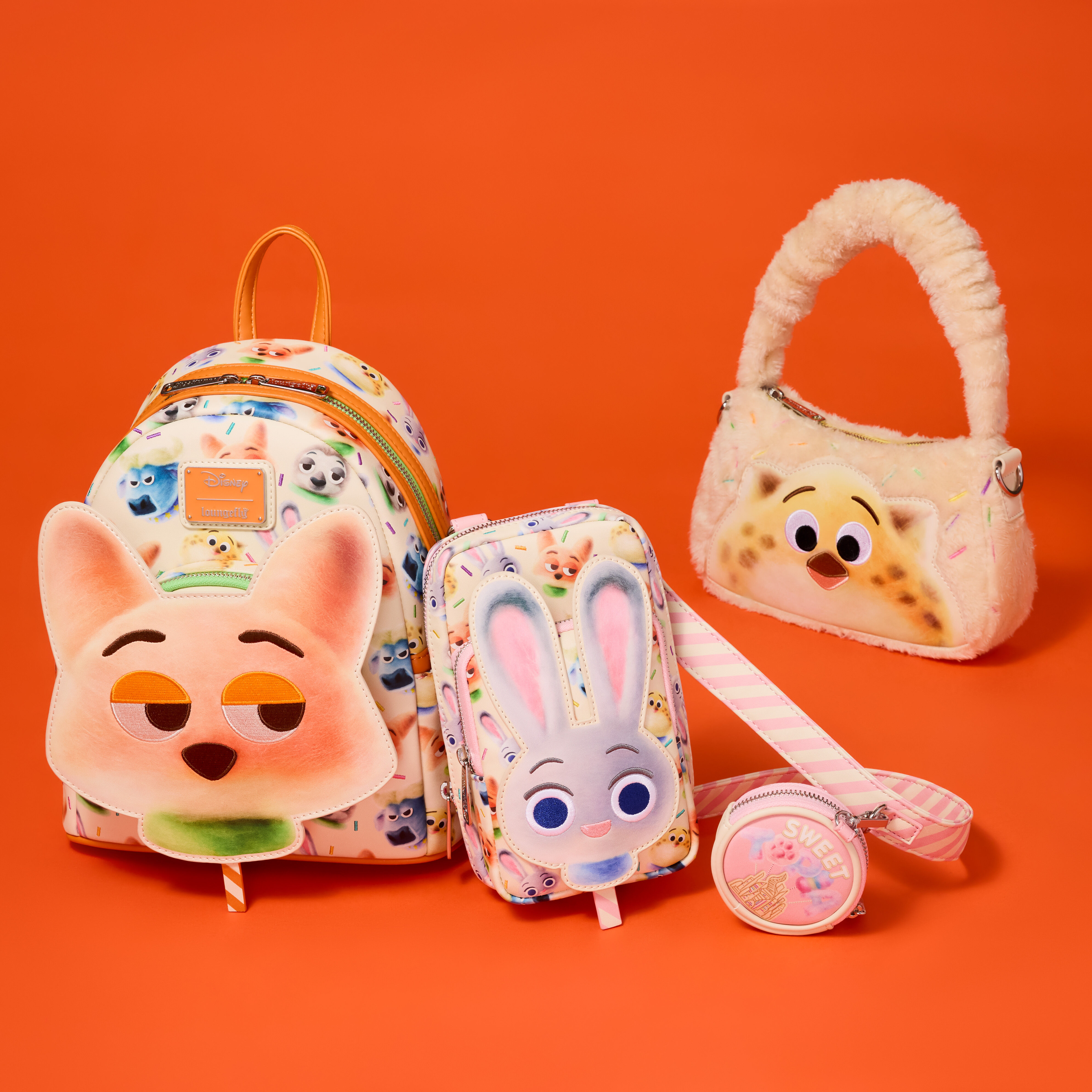 Zootopia 2 Judy Hopps Cotton Candy Cosplay Cell Phone Crossbody Bag with Coin Bag - Image 3
